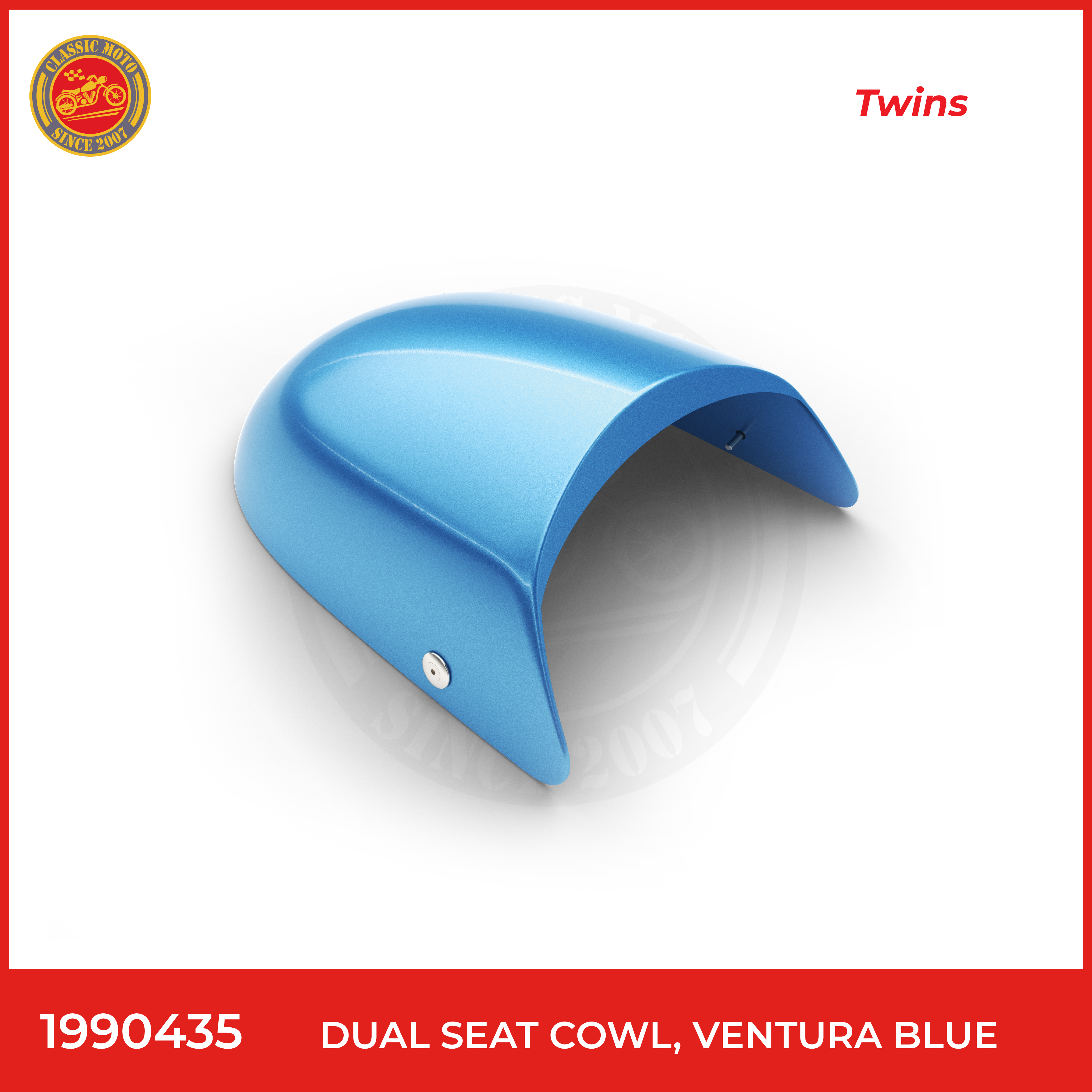 Dual seat cowl,ventura blue