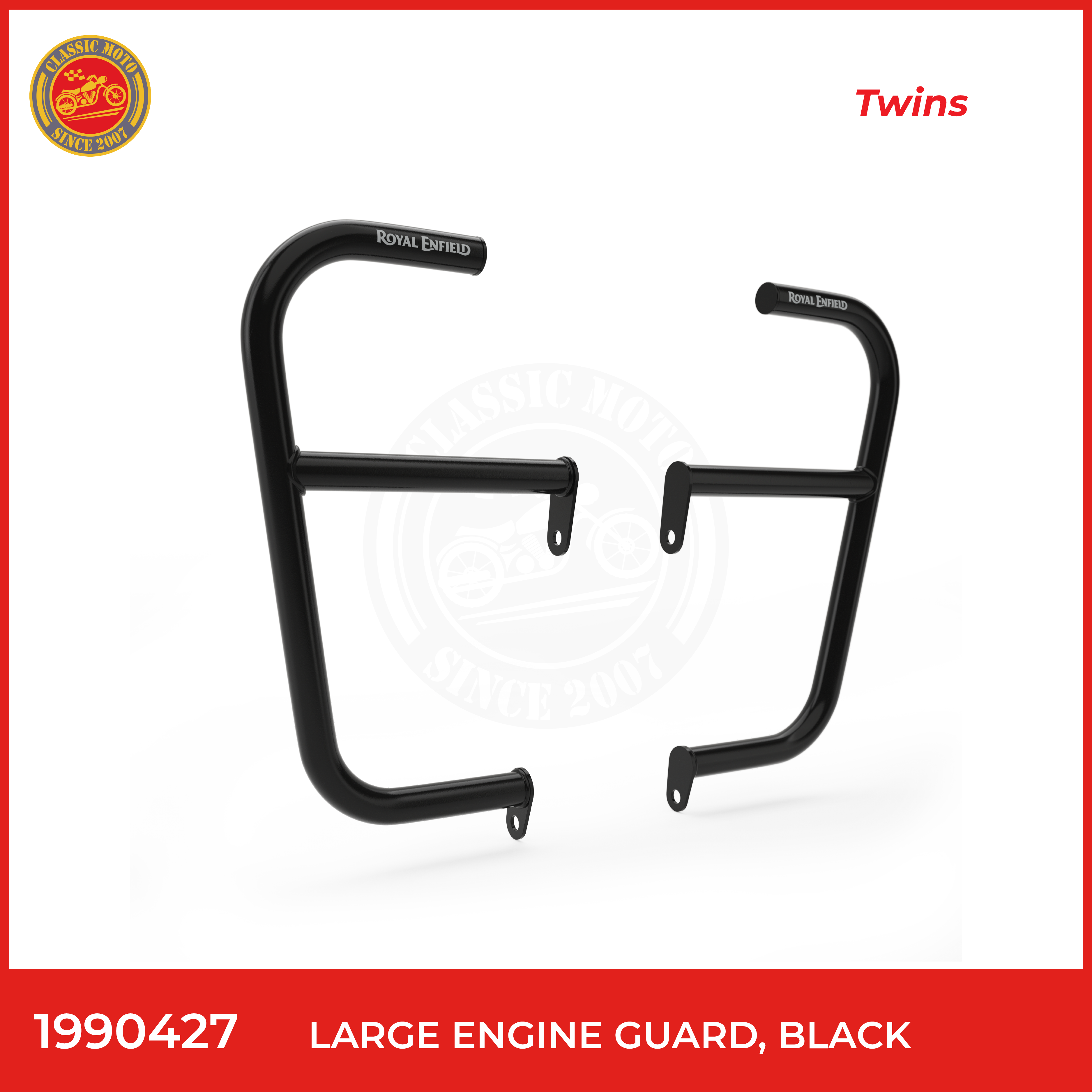 Large engine guard,black