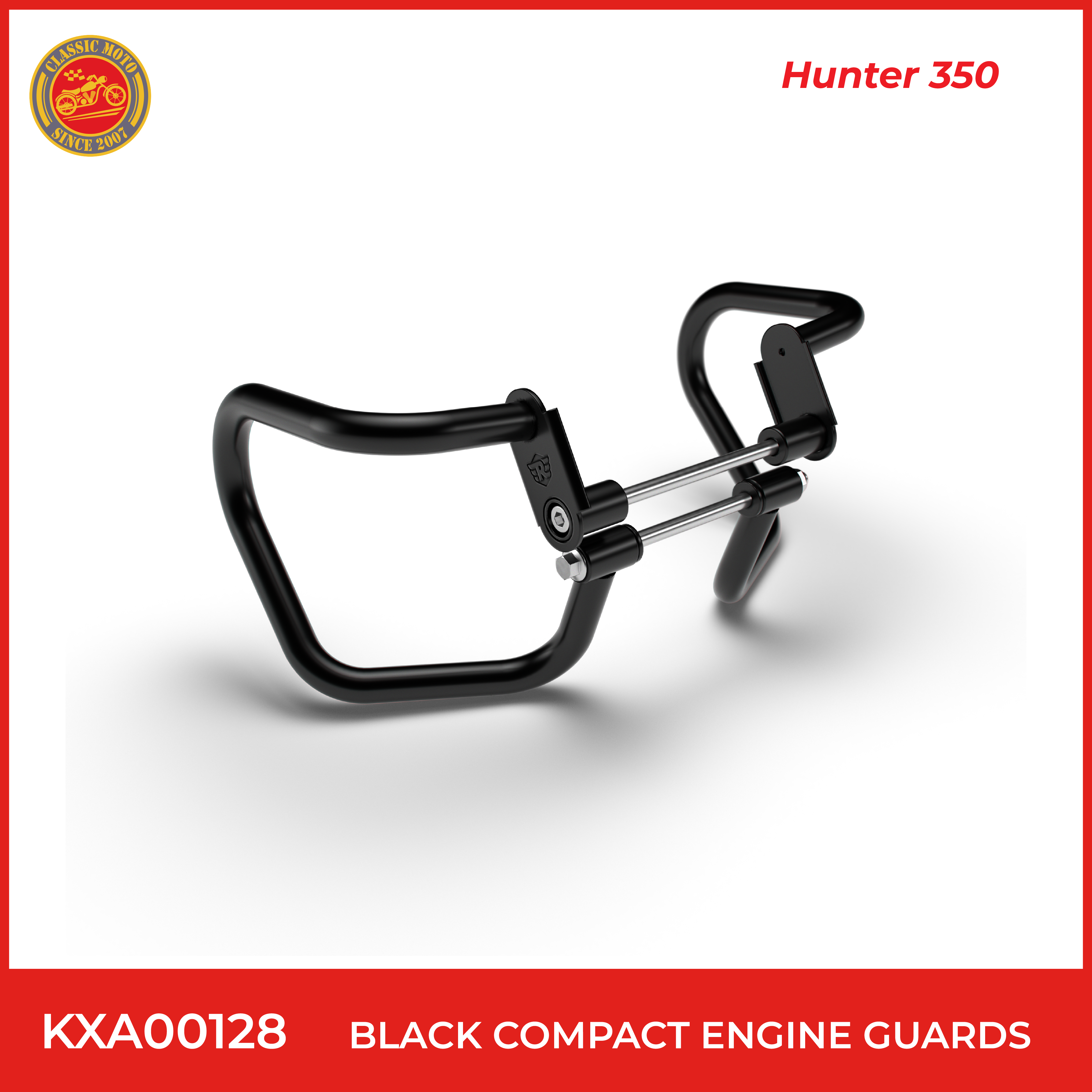 Black compact engine guards