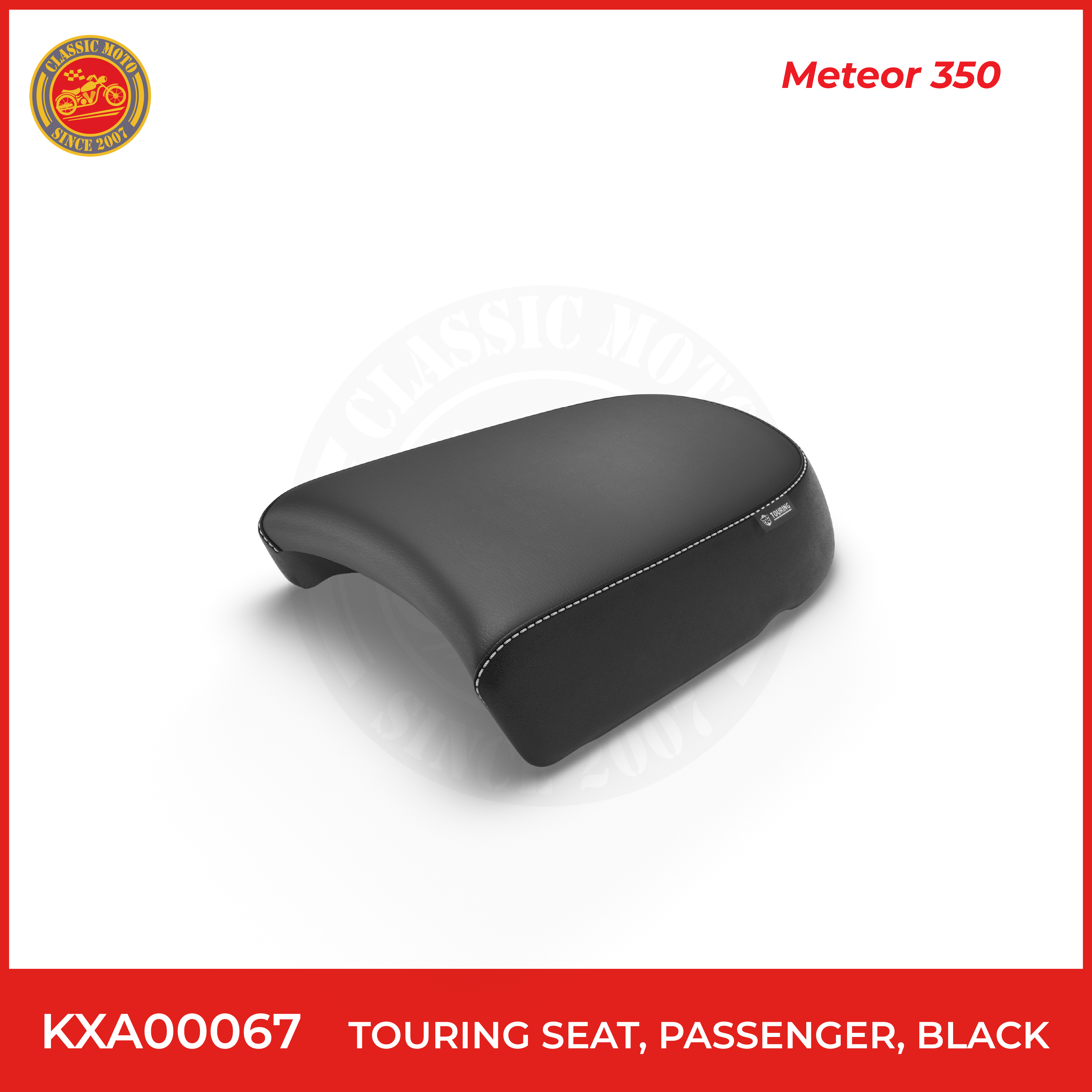 Touring seat,passenger,black