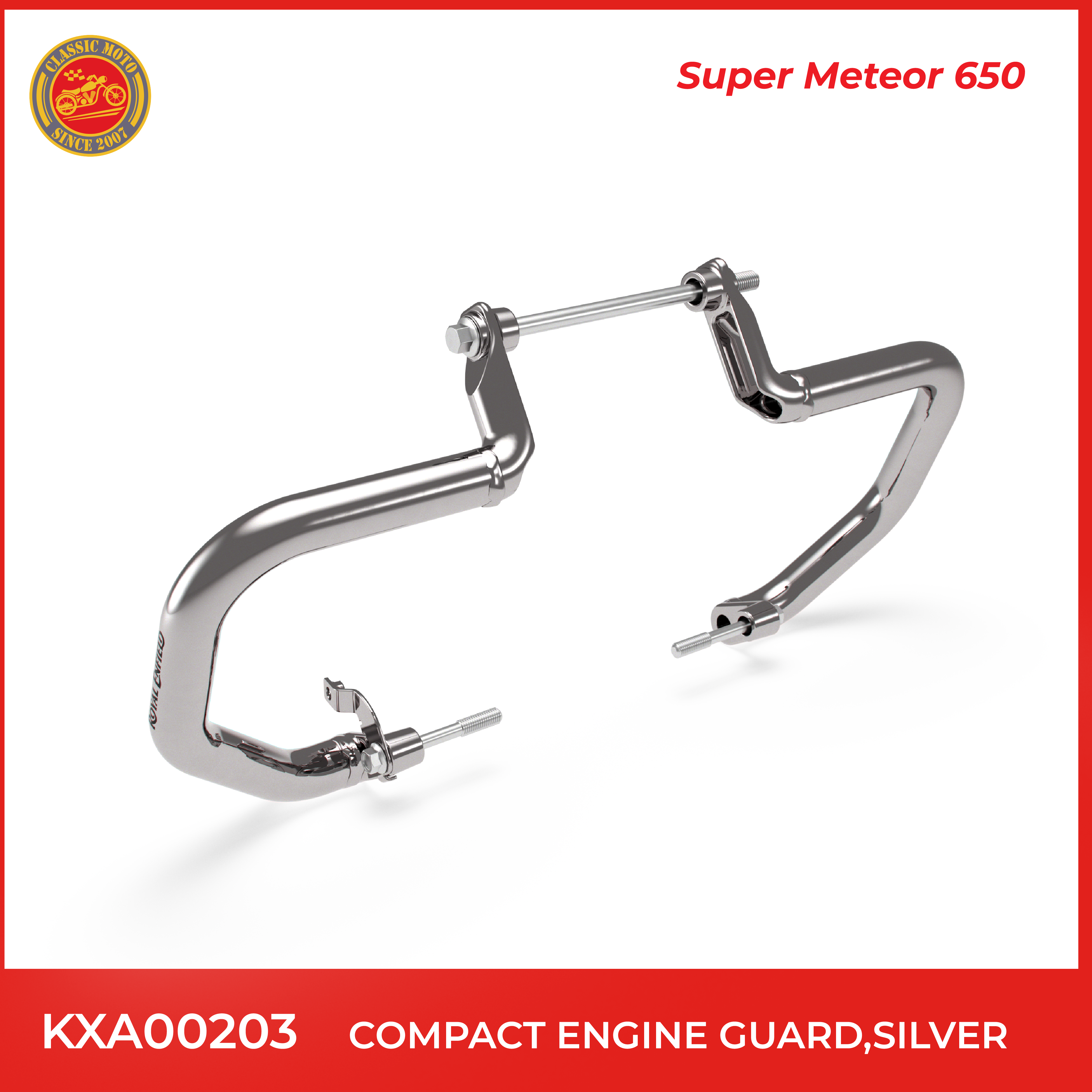 Compact engine guard,silver