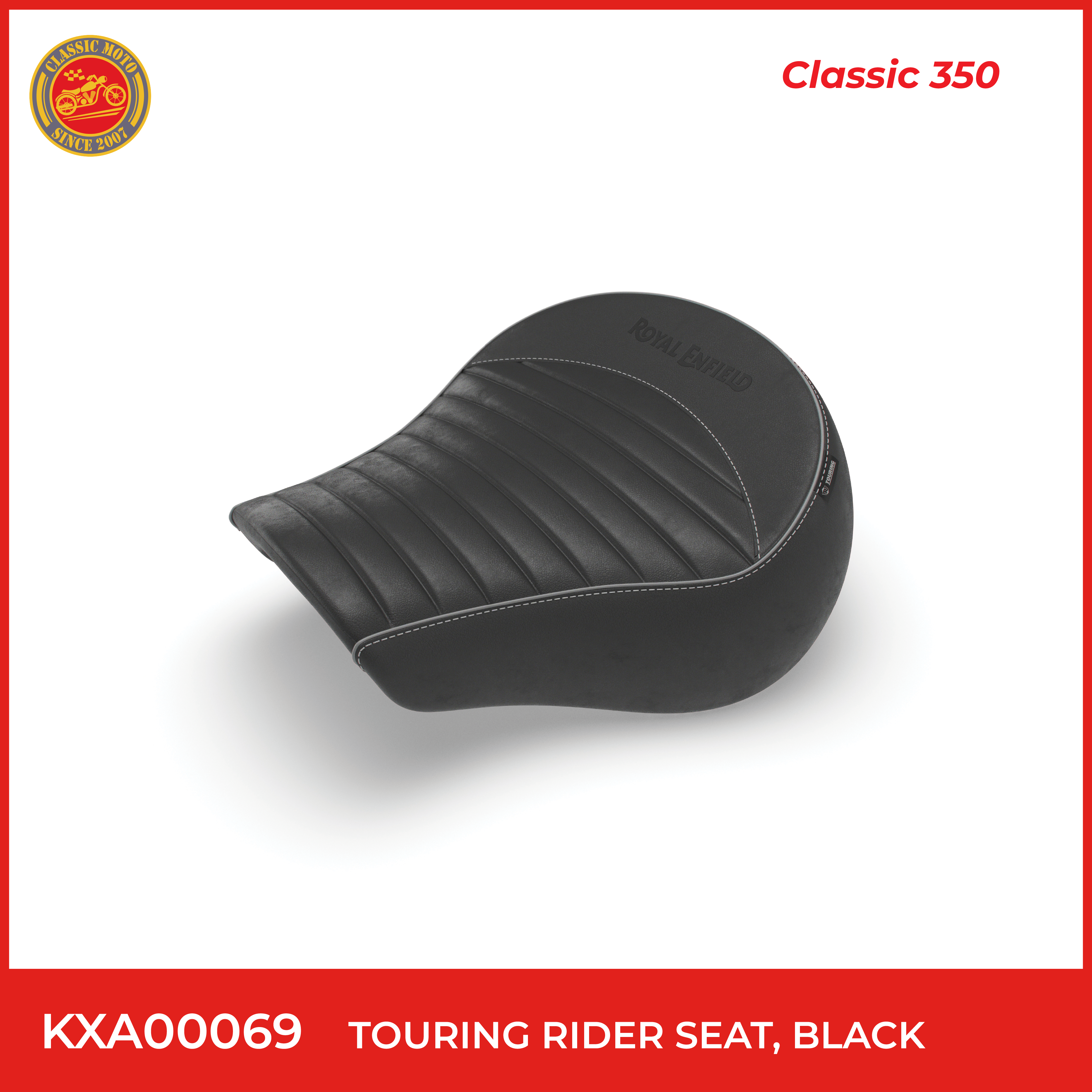 Touring rider seat,black