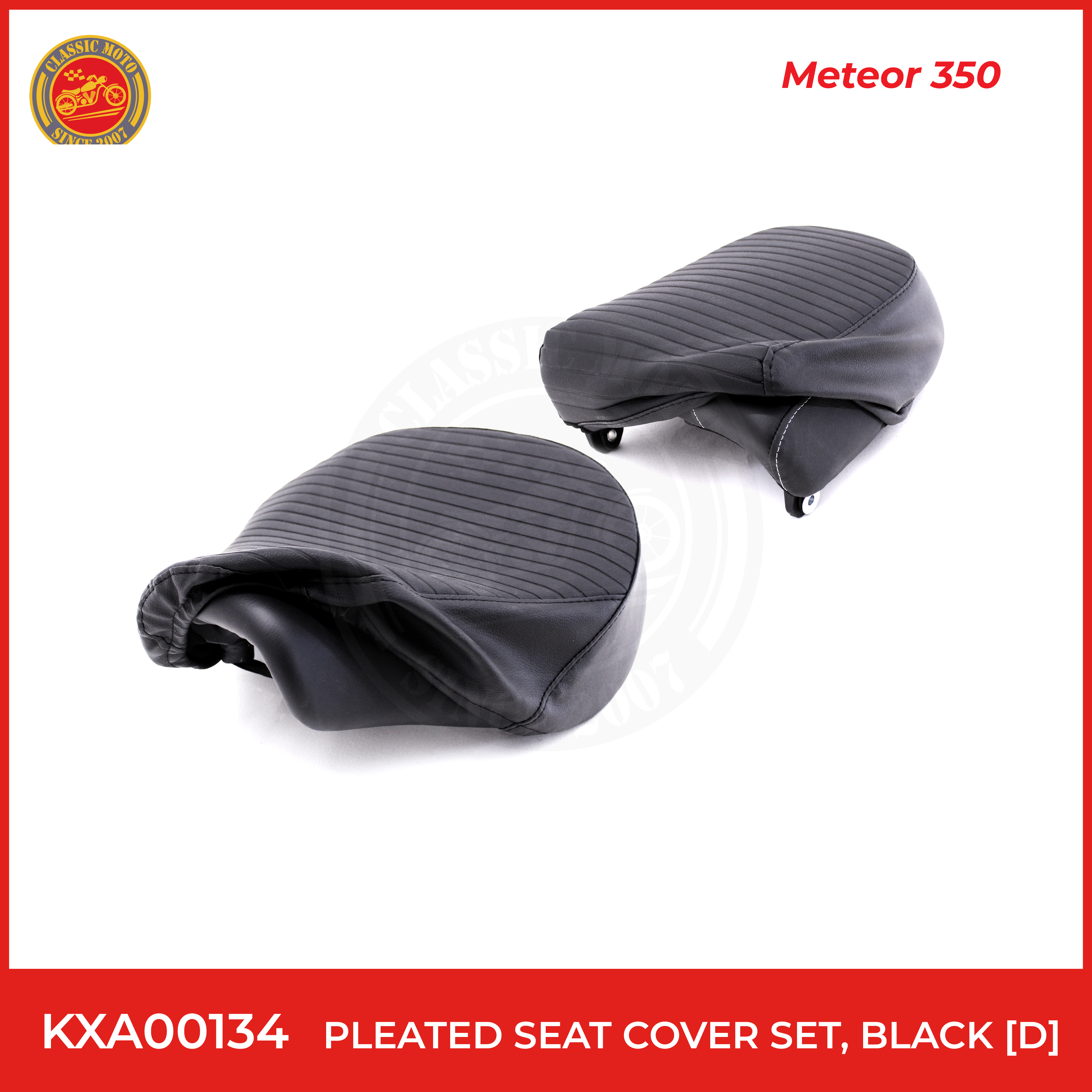 Pleated seat cover set,black[D]