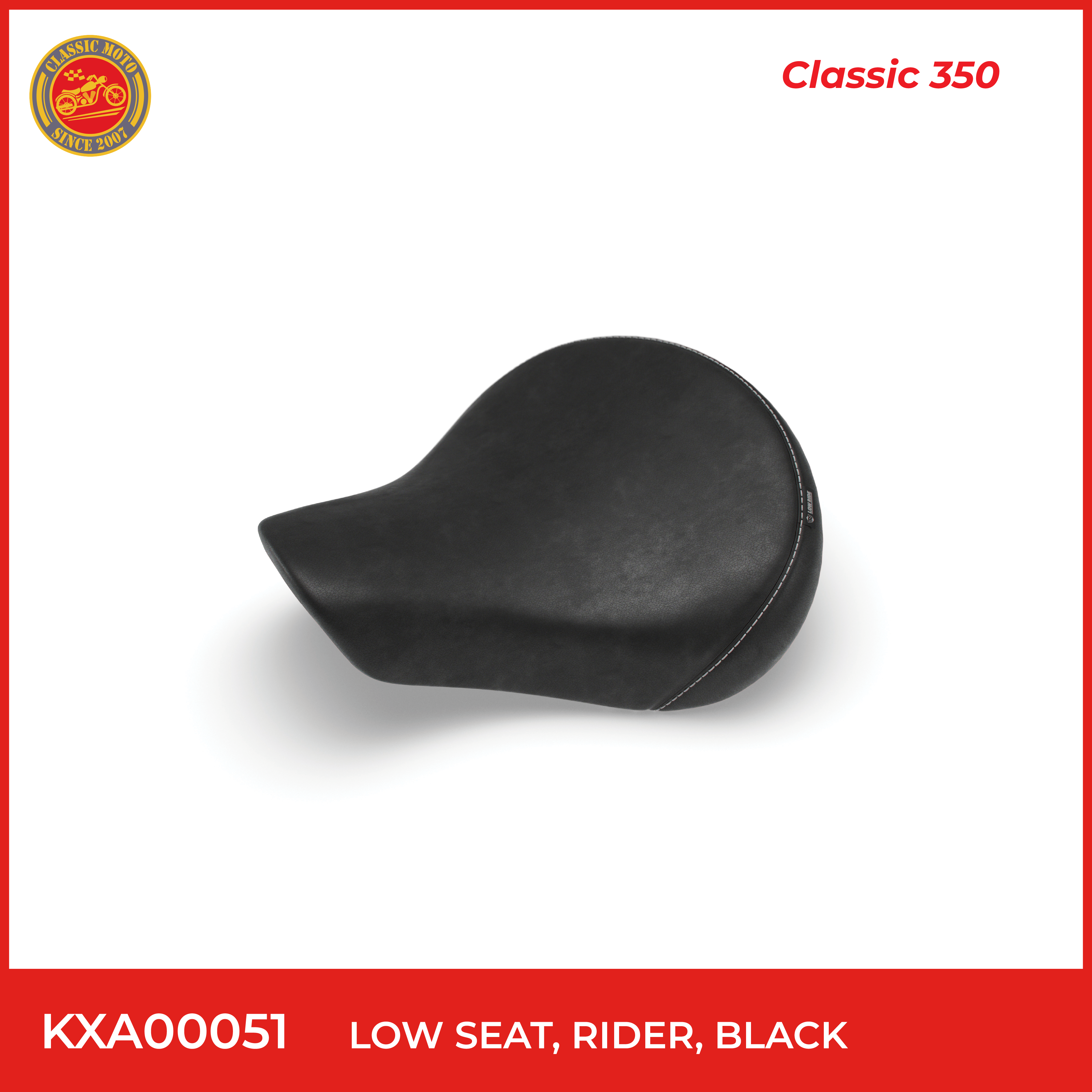 Low seat,rider,black