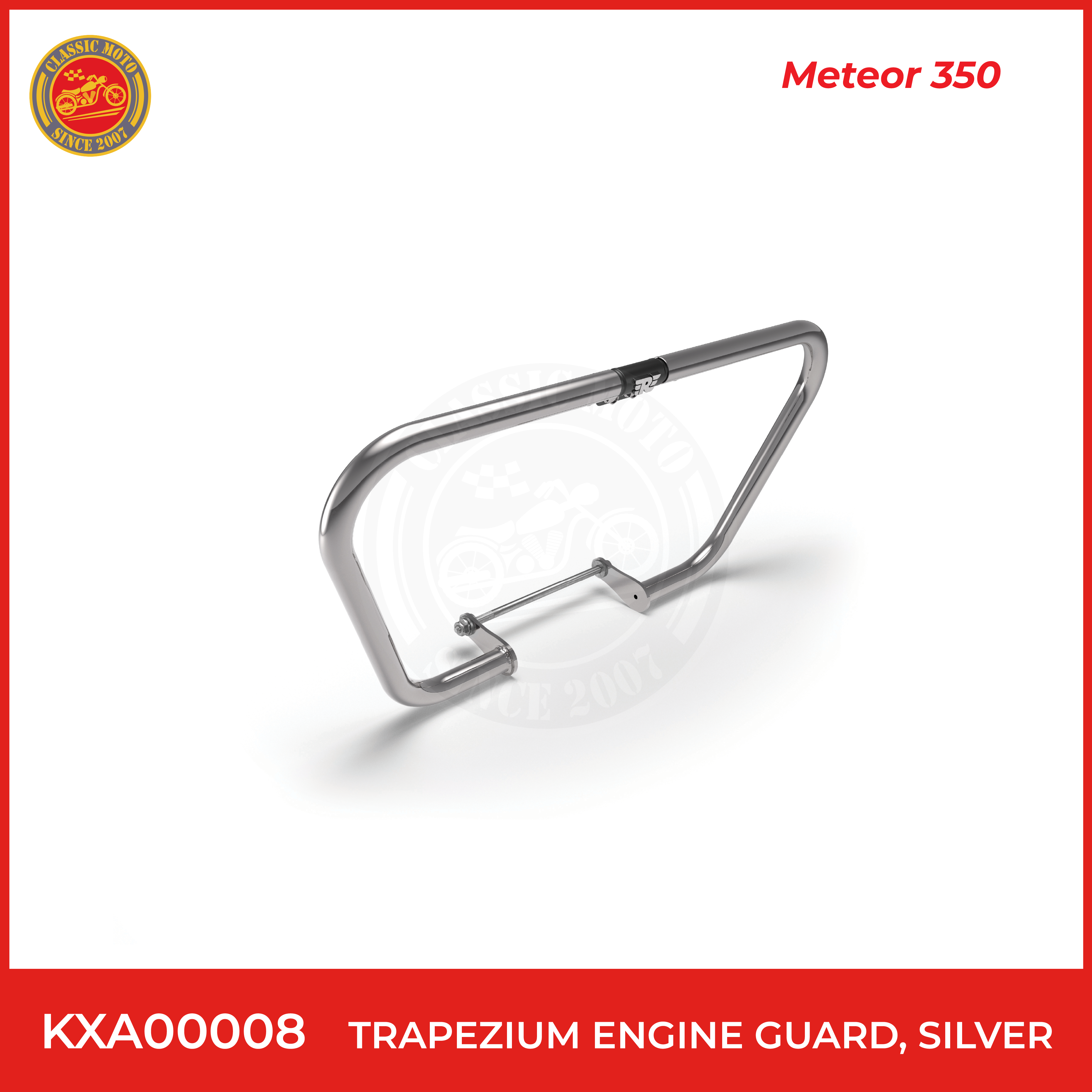 Trapezium engine guard,silver