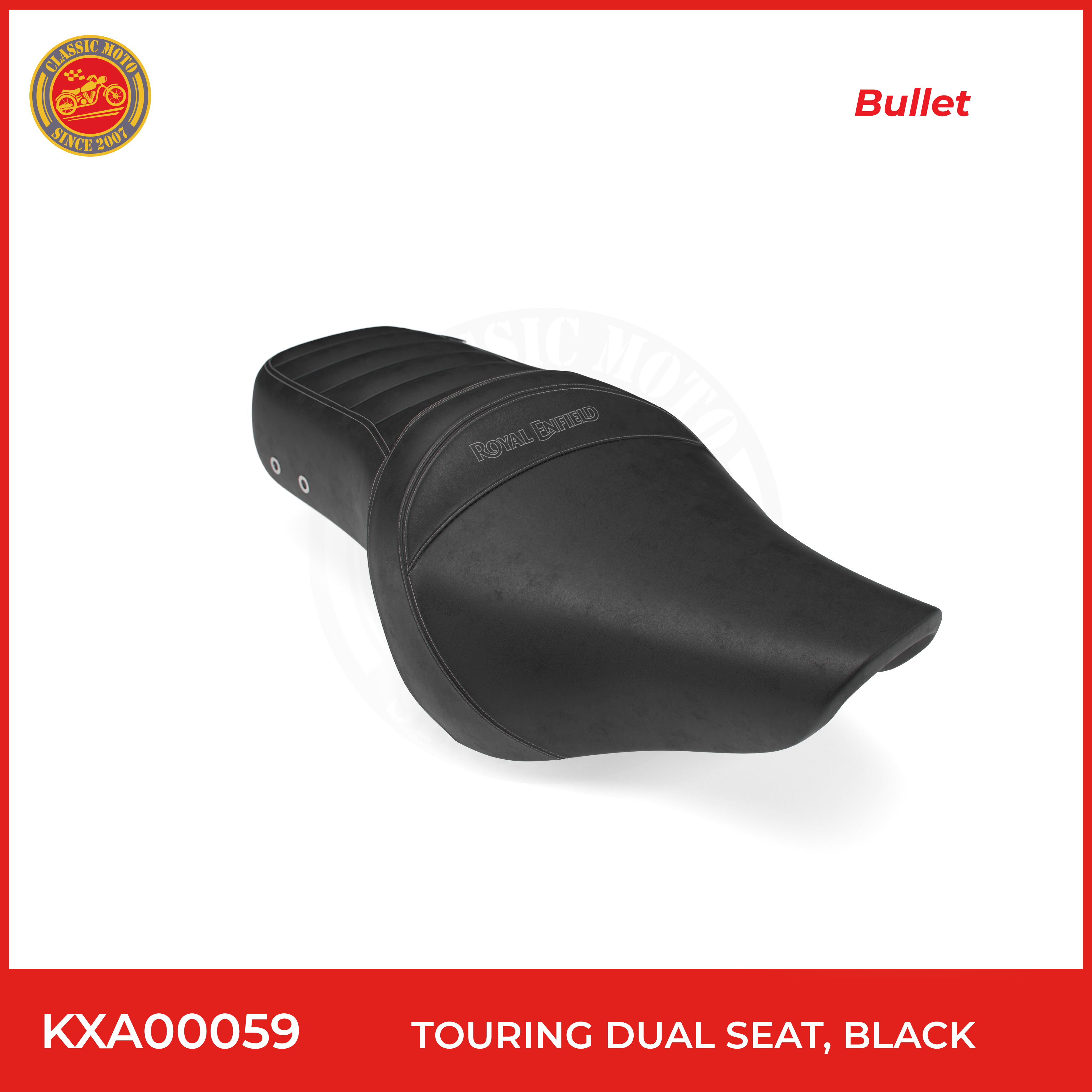 Touring dual seat,black