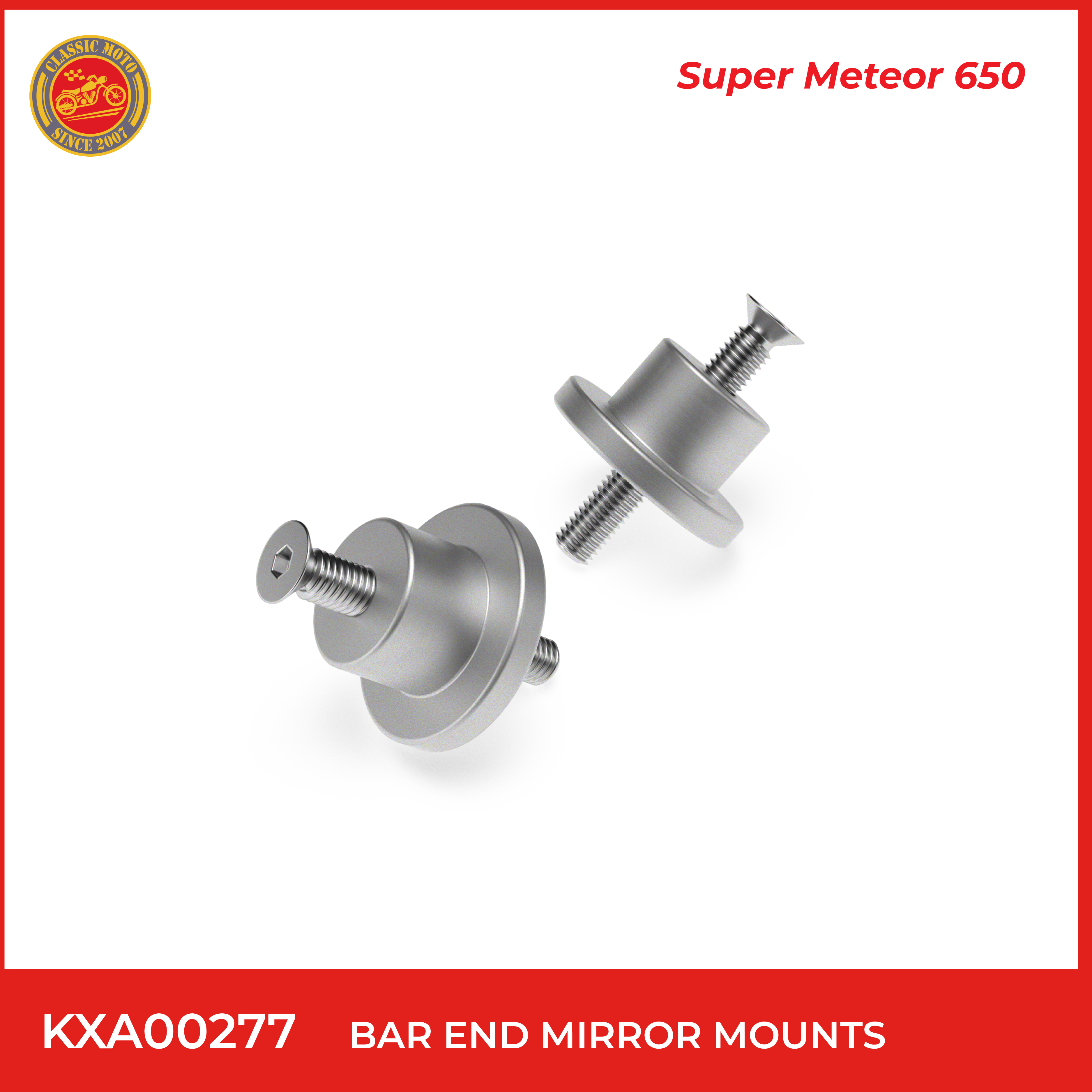 Bar end mirror mounts