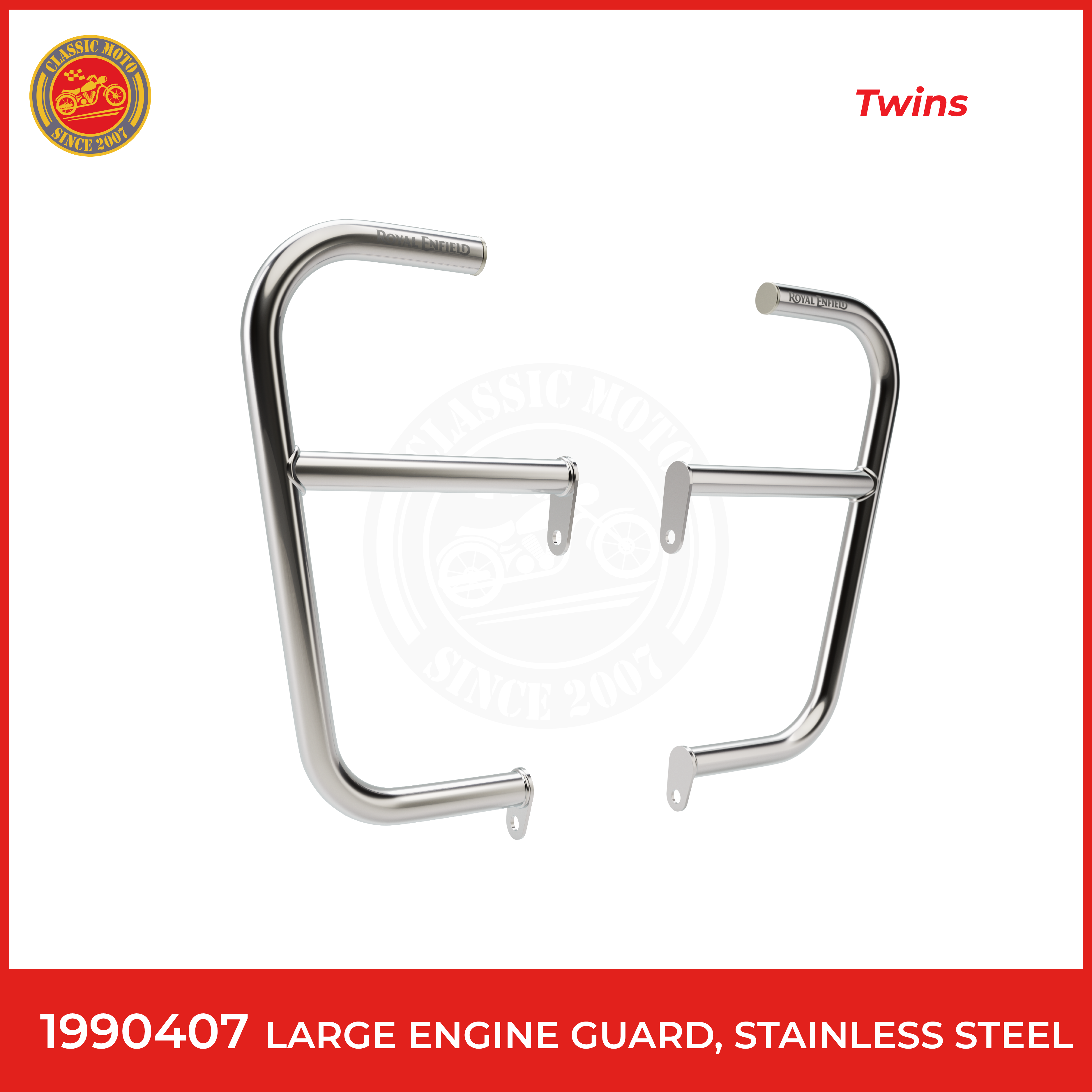 Large engine guard,stainless steel