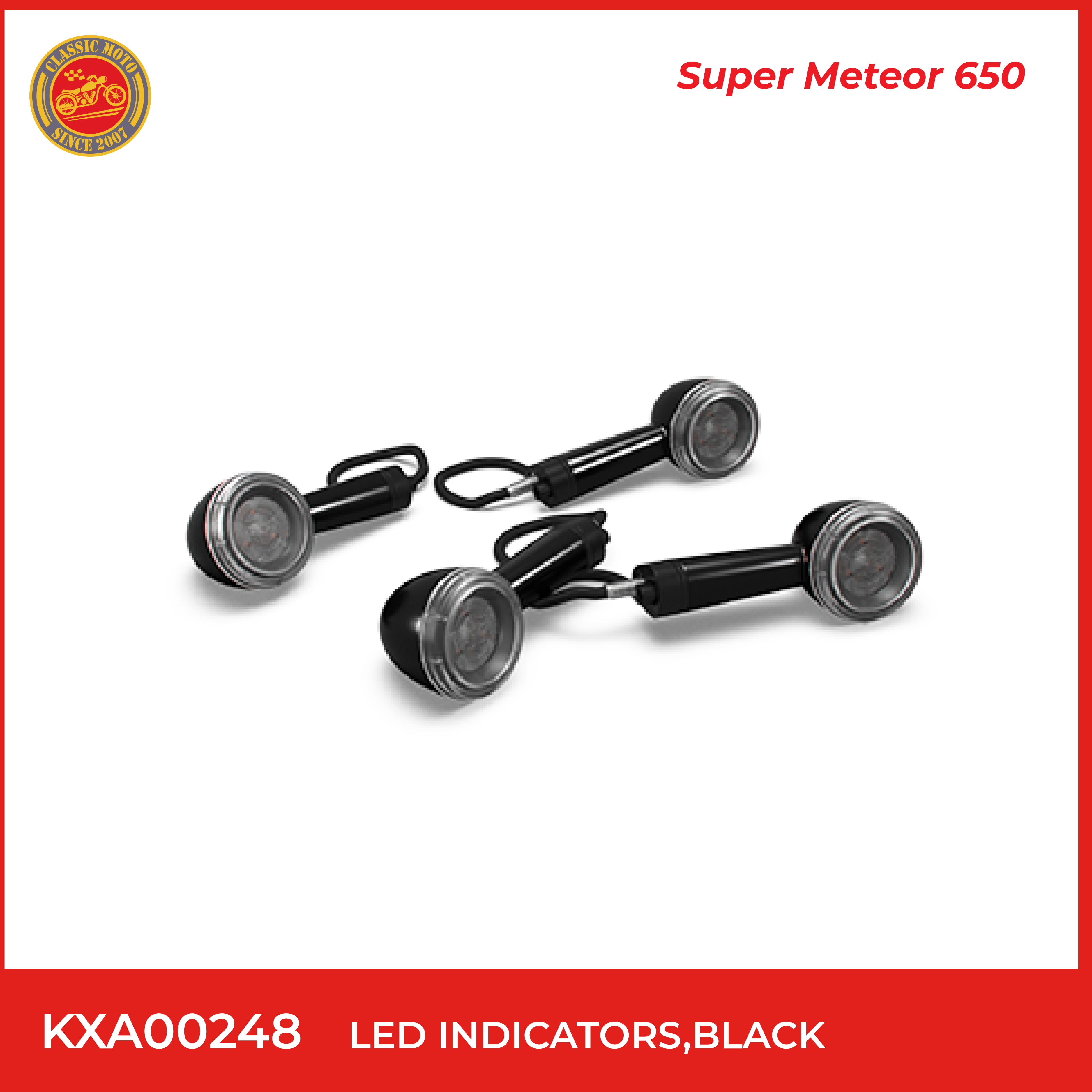 Led indicators,black