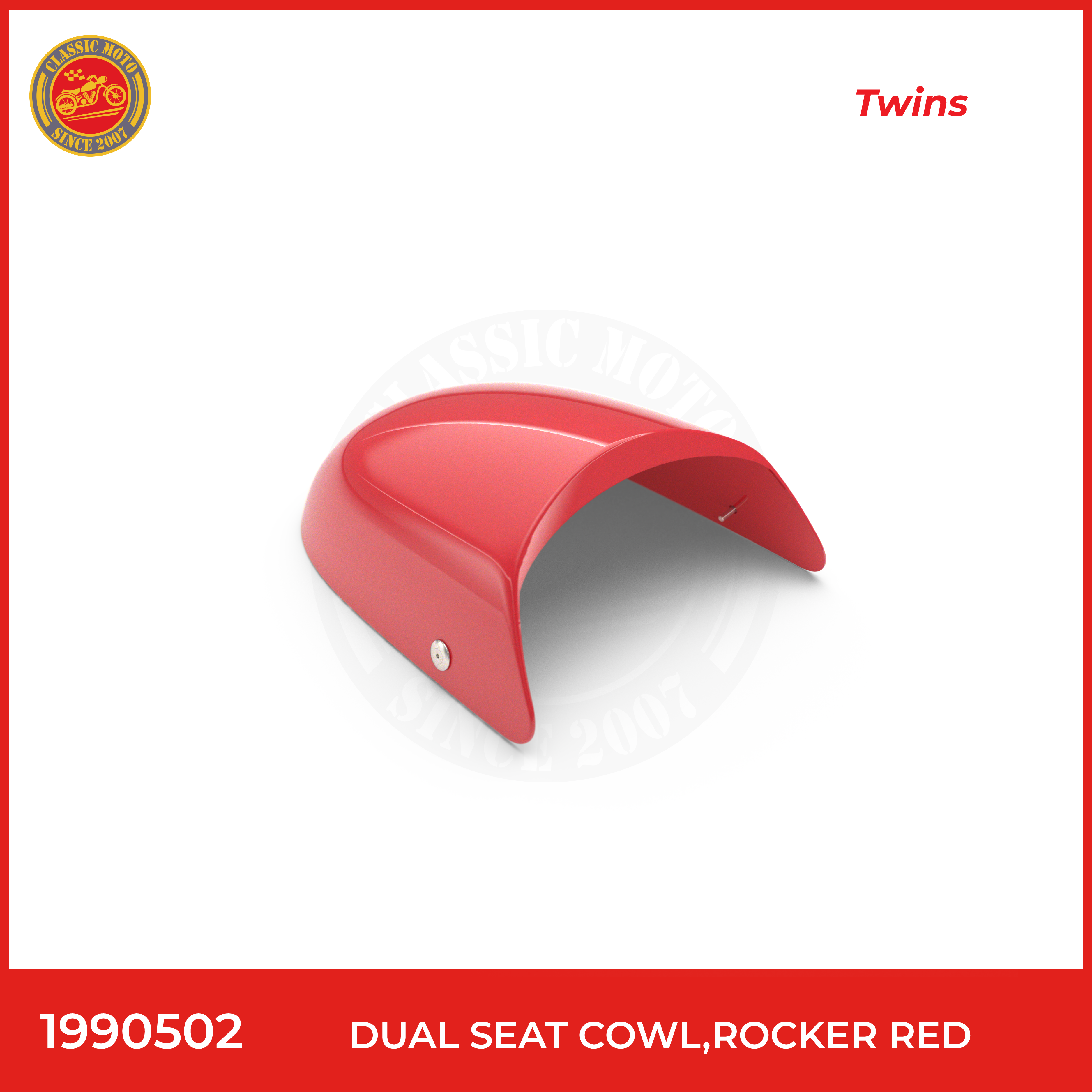 Next Dual seat cowl,rocker red