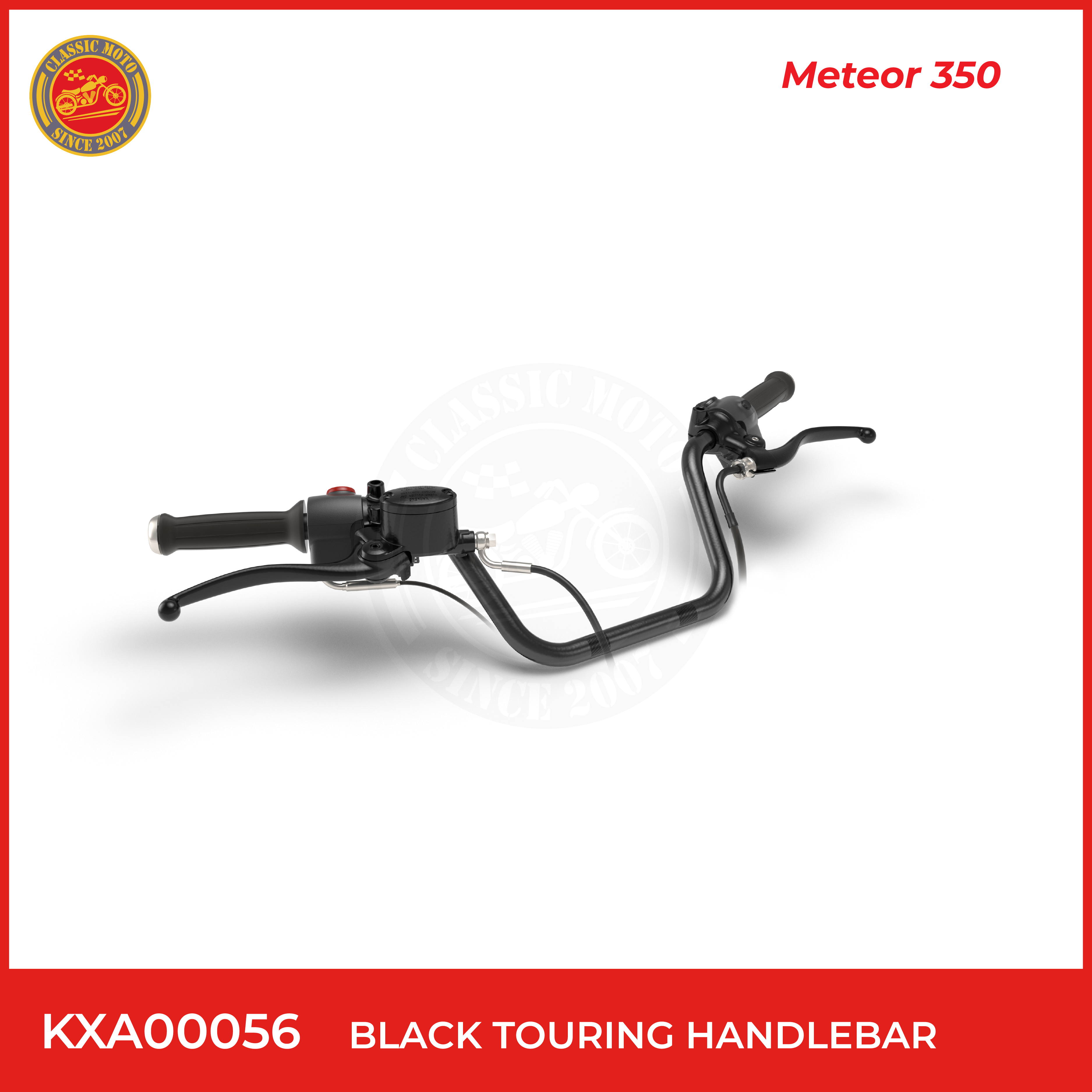 Black touring handlebar