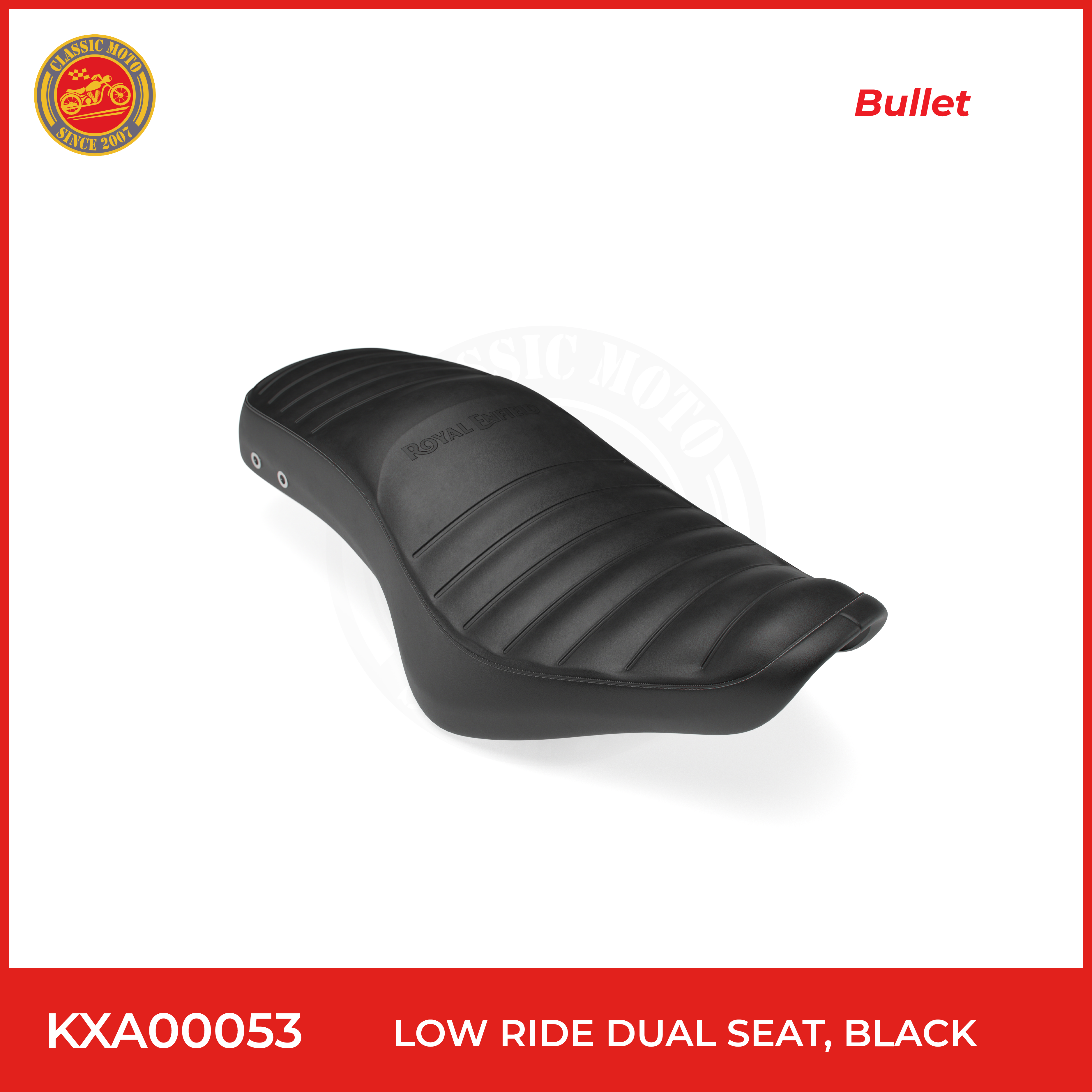 Low ride dual seat,black