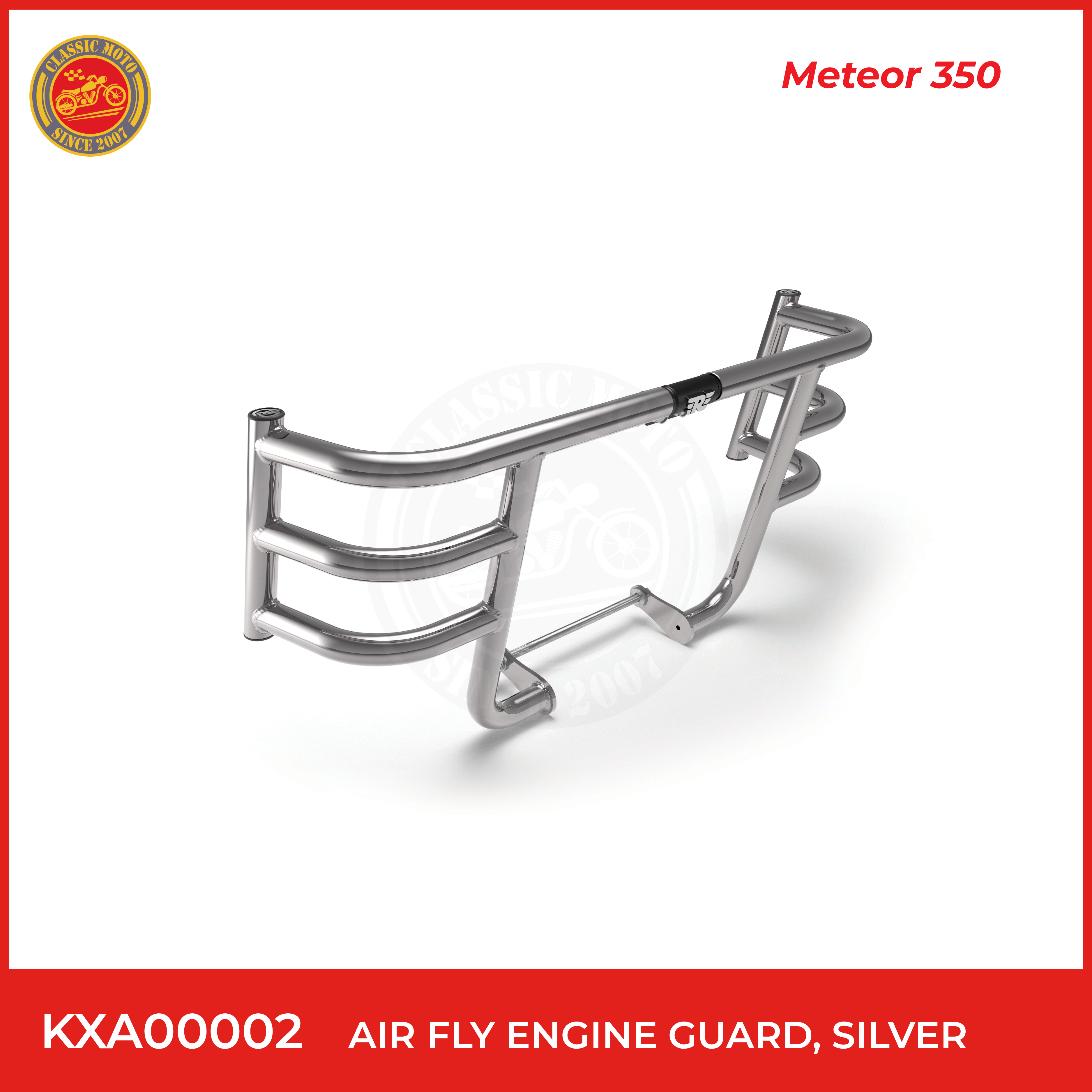 Air fly engine guard,silver