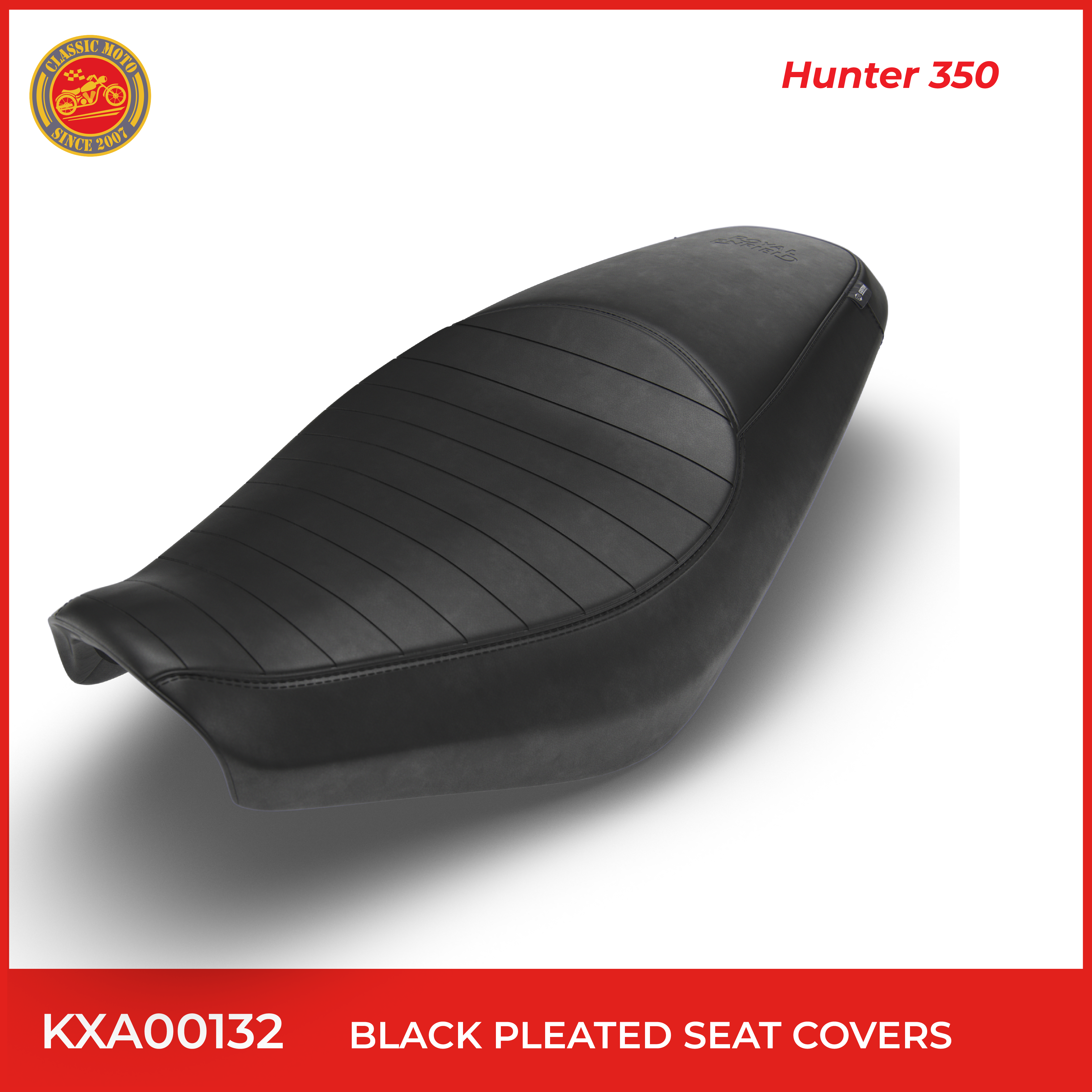 Black pleated seat covers