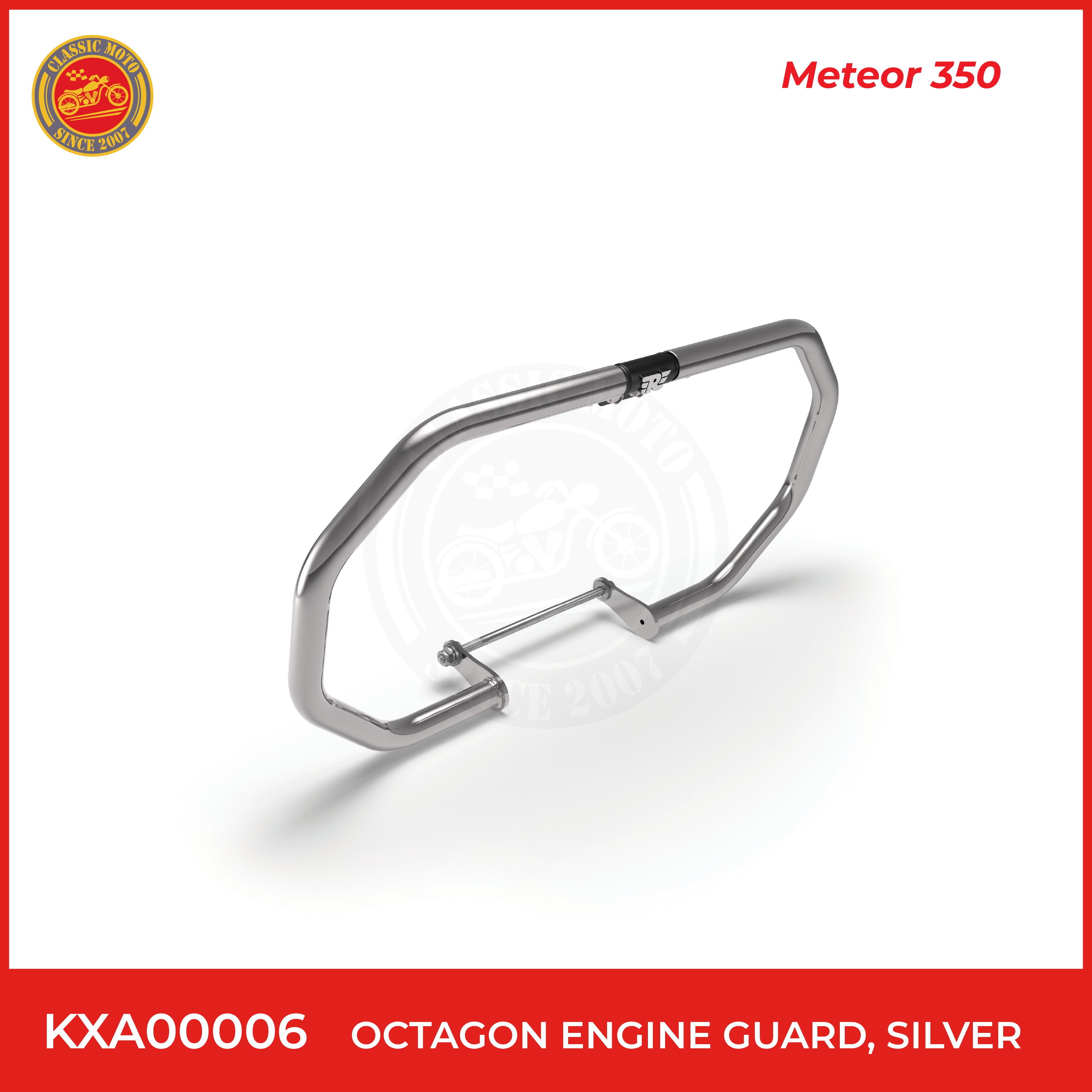 Octagon engine guard,silver