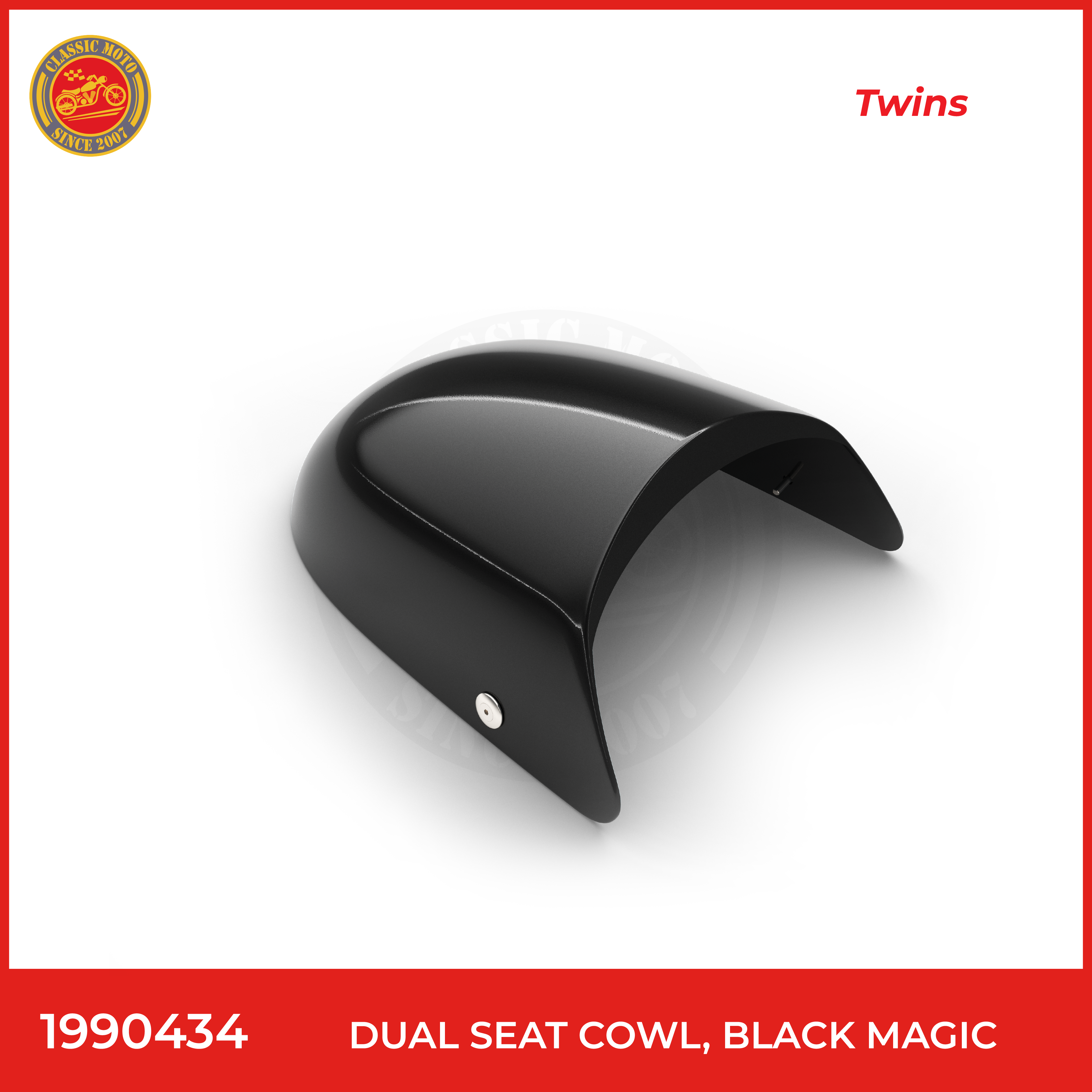 Next Dual seat cowl,black magic