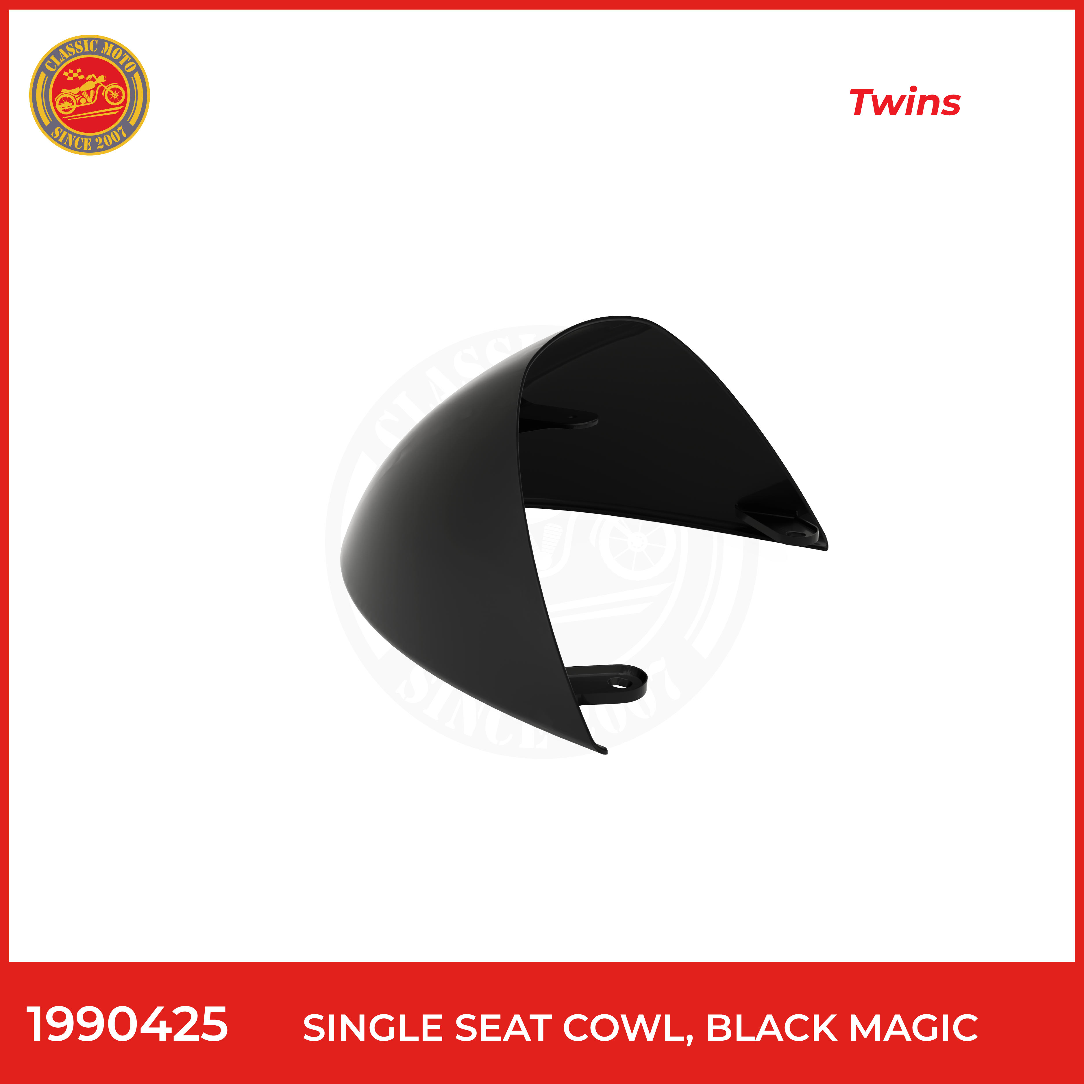 Single seat cowl,black magic