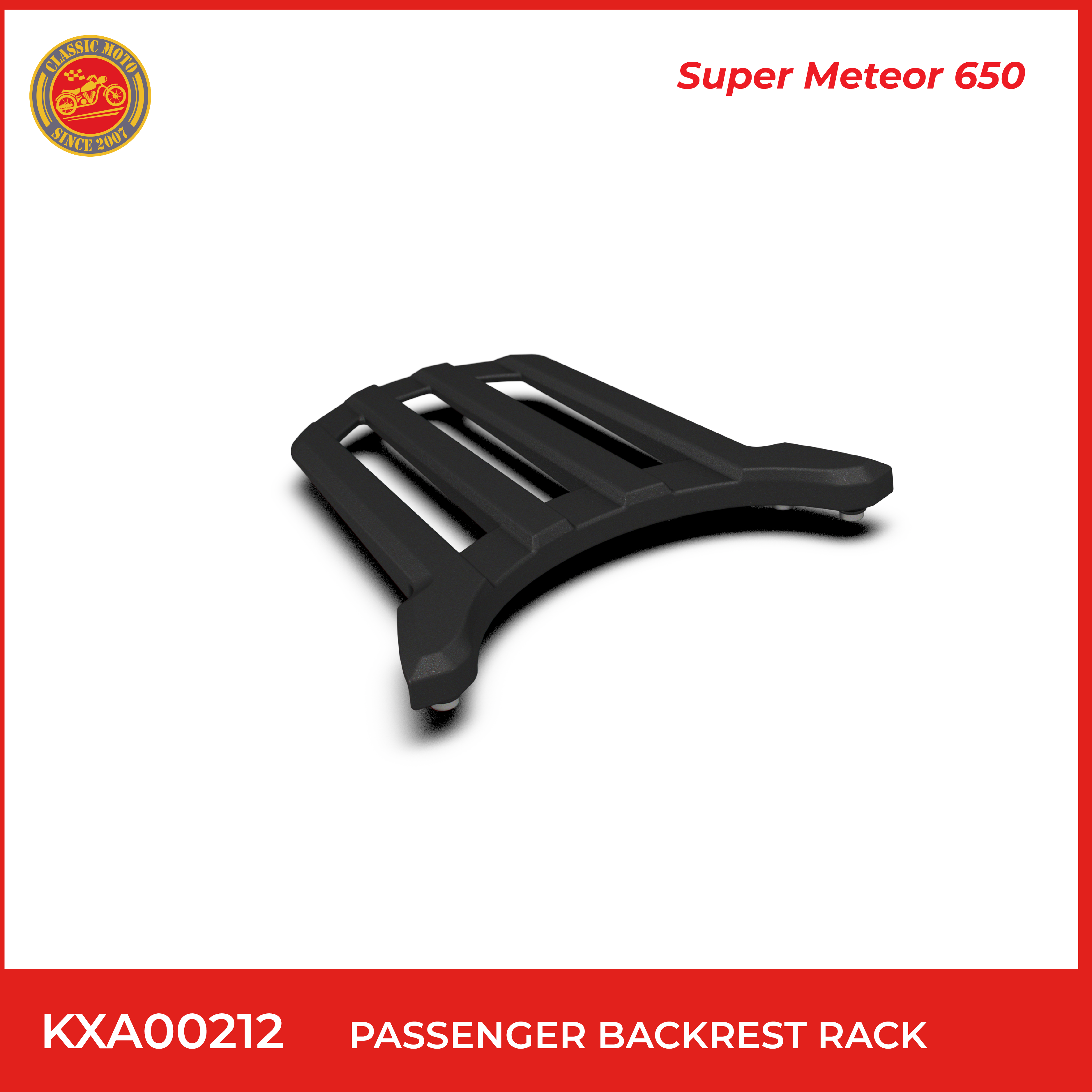 Passenger backrest rack