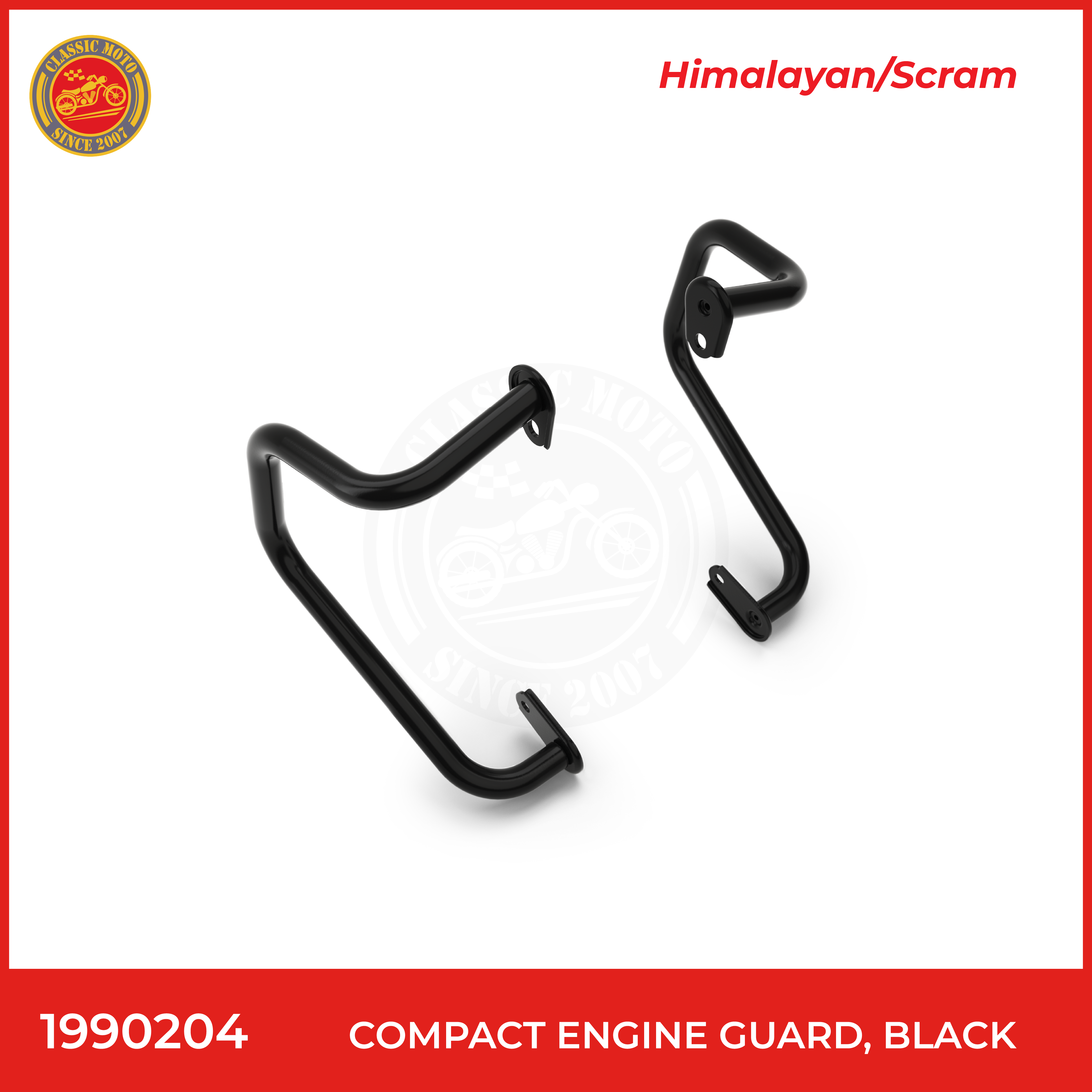 Compact engine guard,black