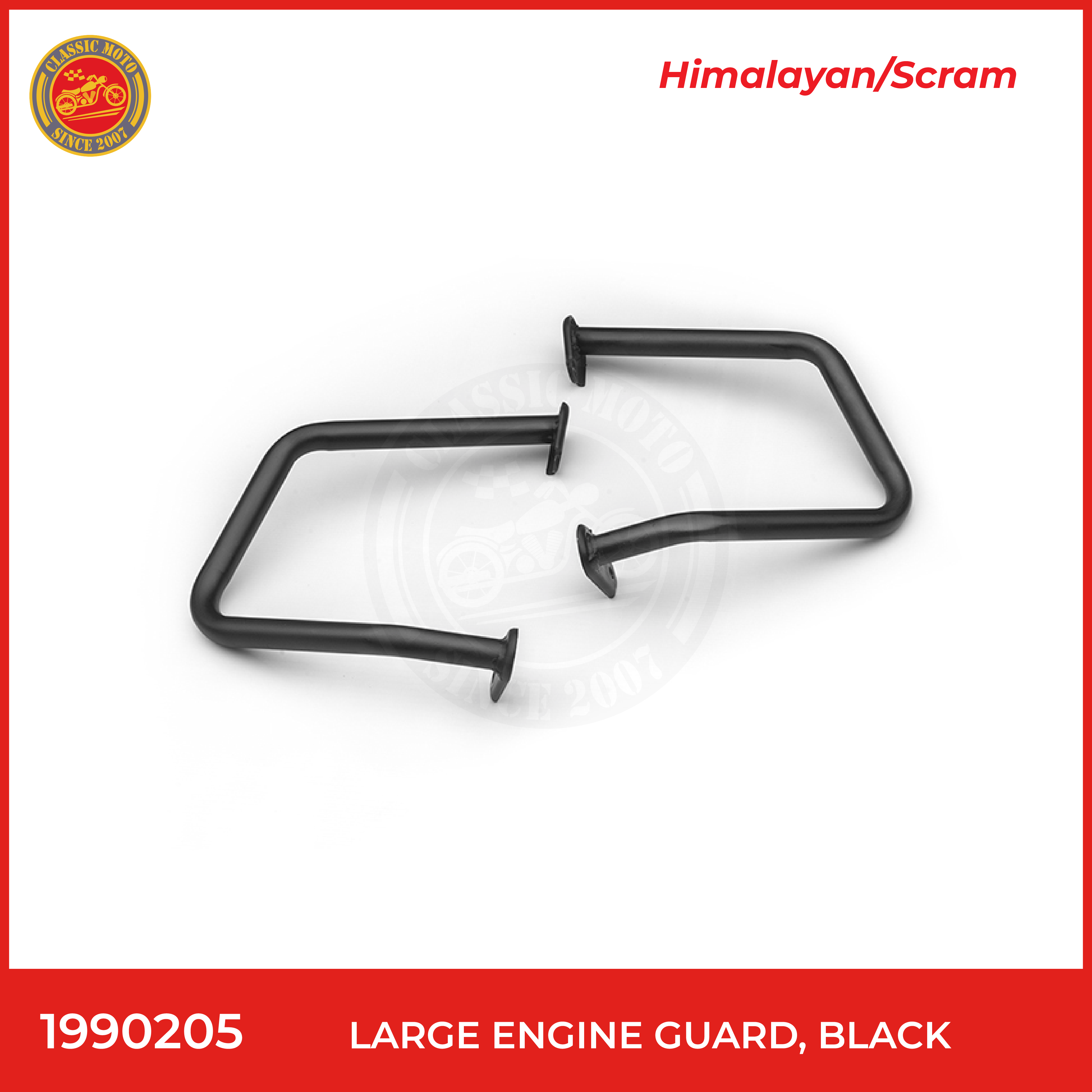 Large engine guard,black