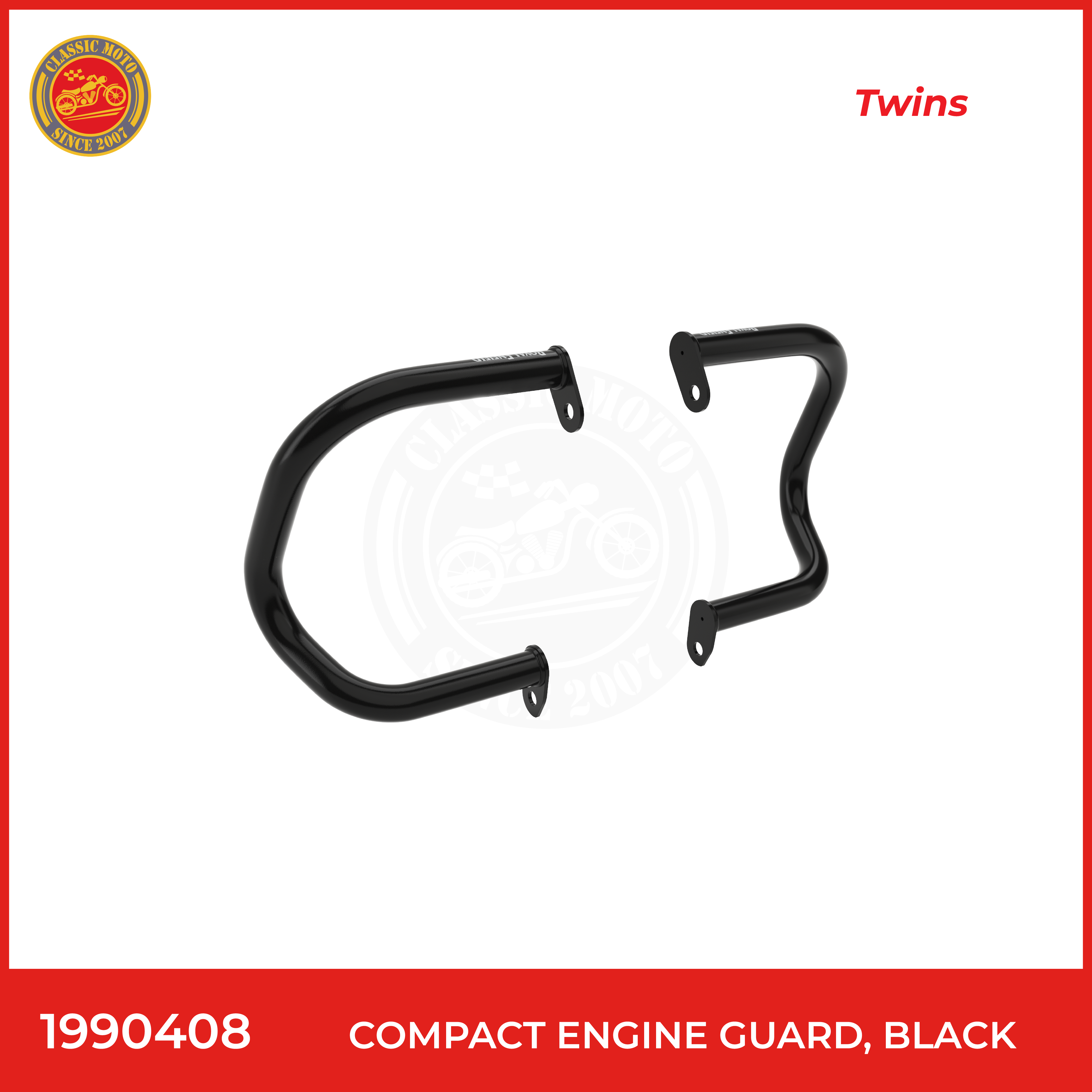 Compact engine guard,black