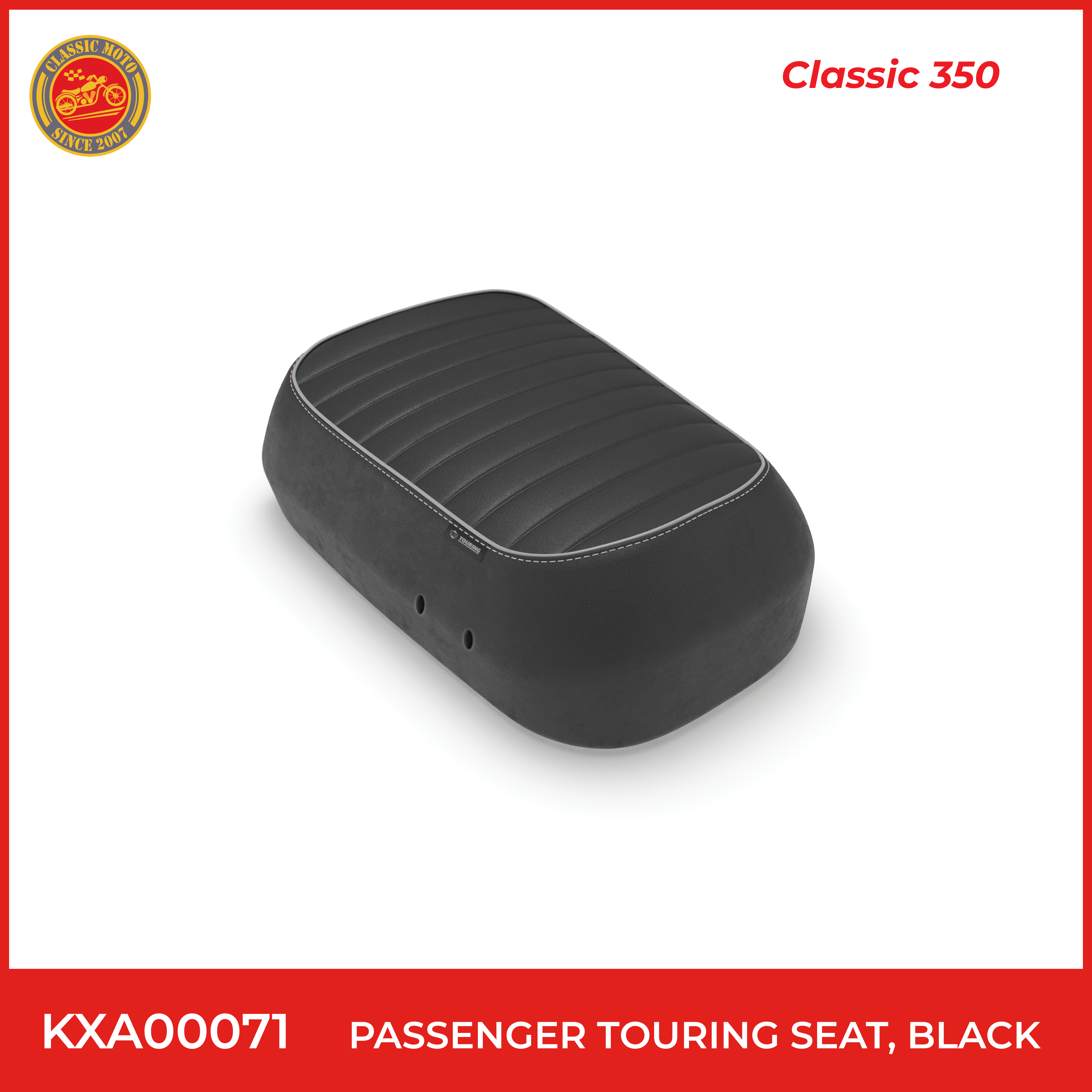 Passenger touring seat,black