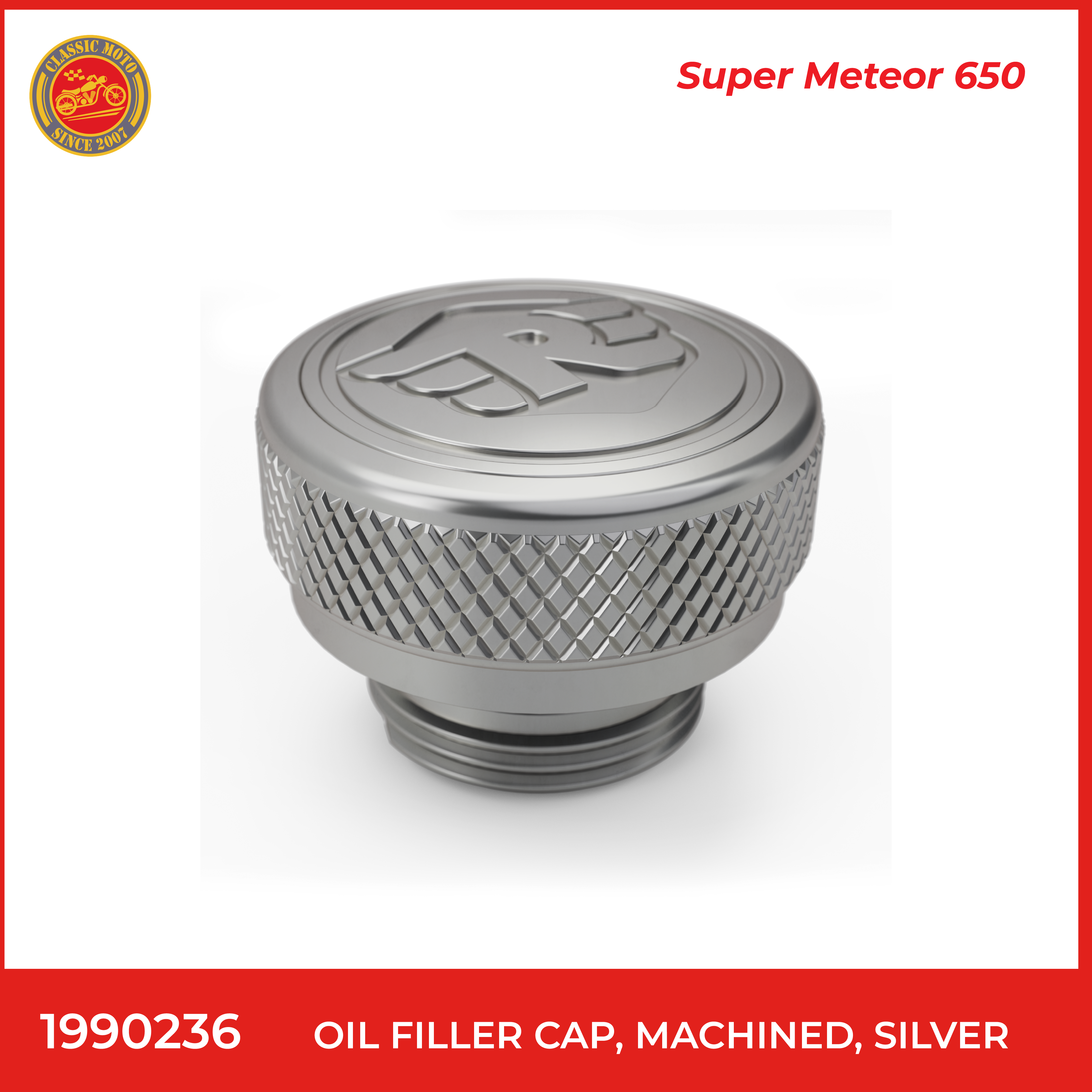 Oil filler cap,machined,silver