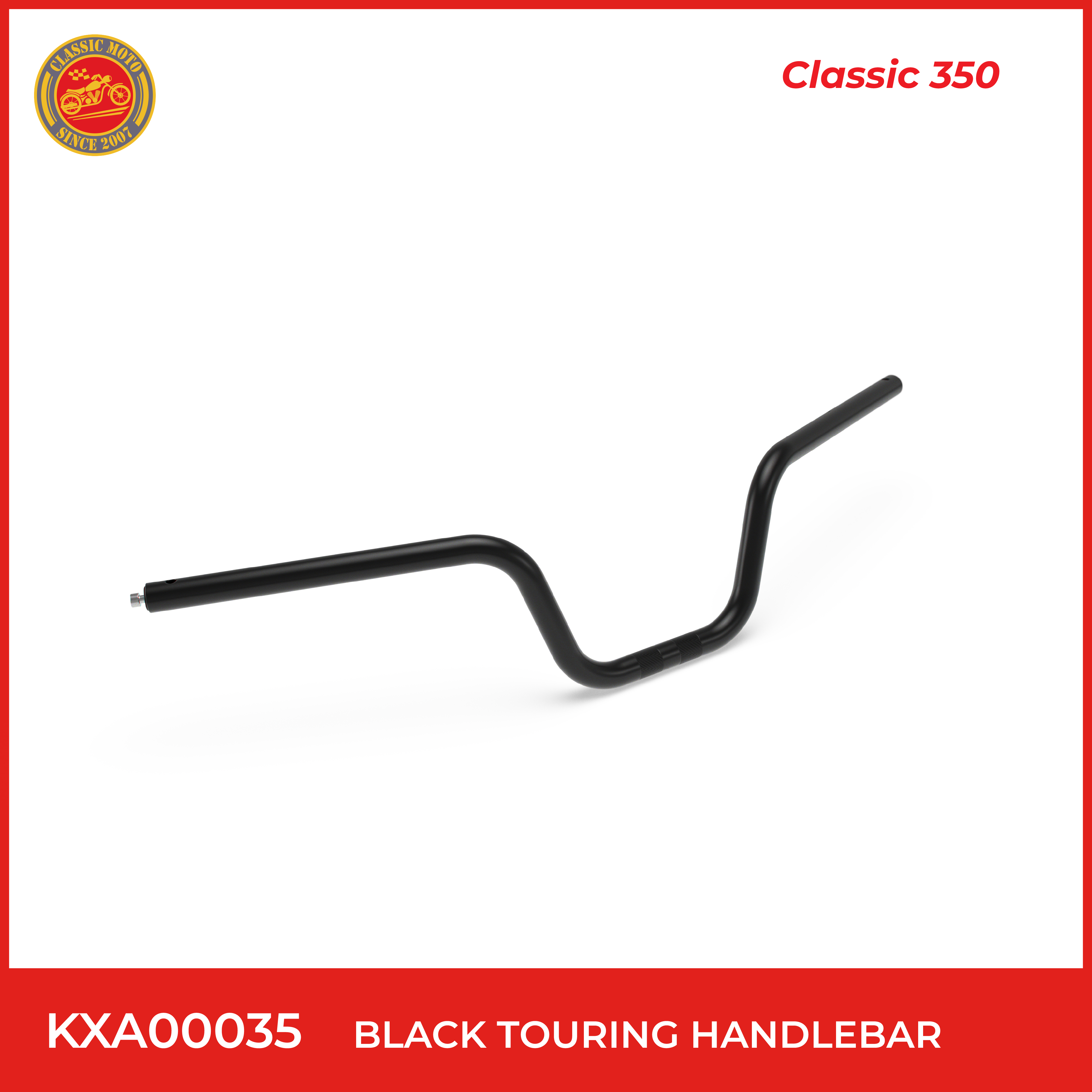 Black touring handlebar