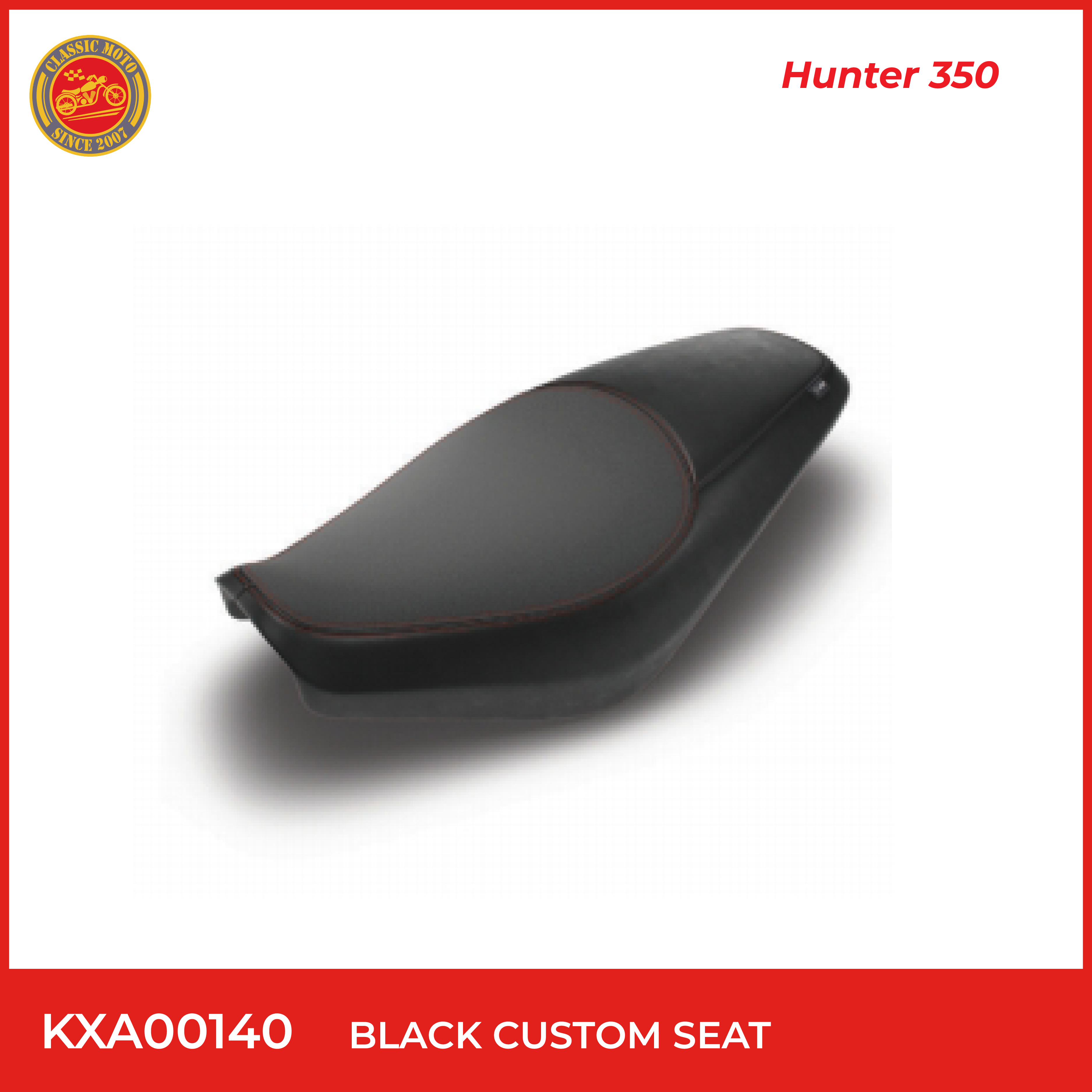 Black custom seat