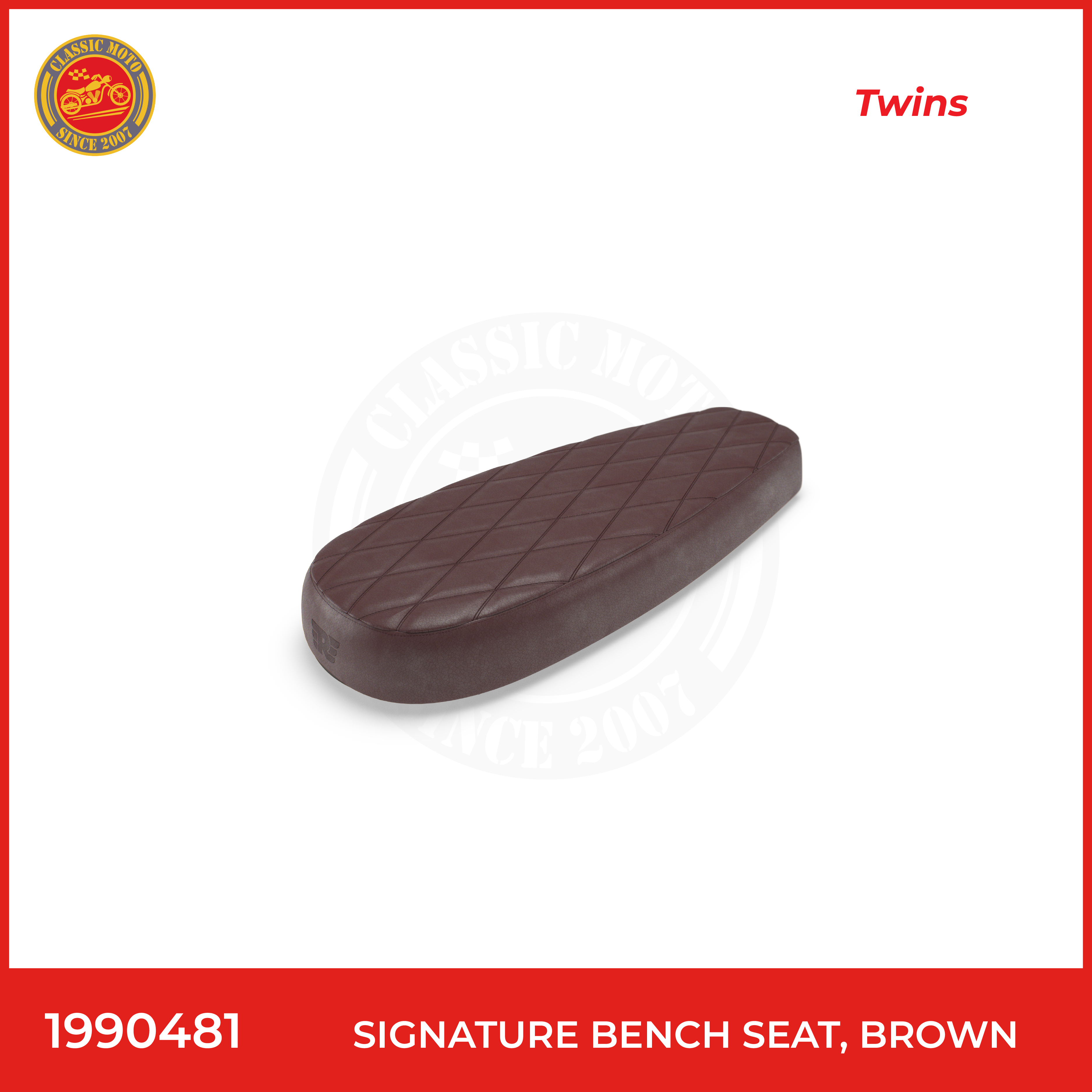 Signature bench seat,brown