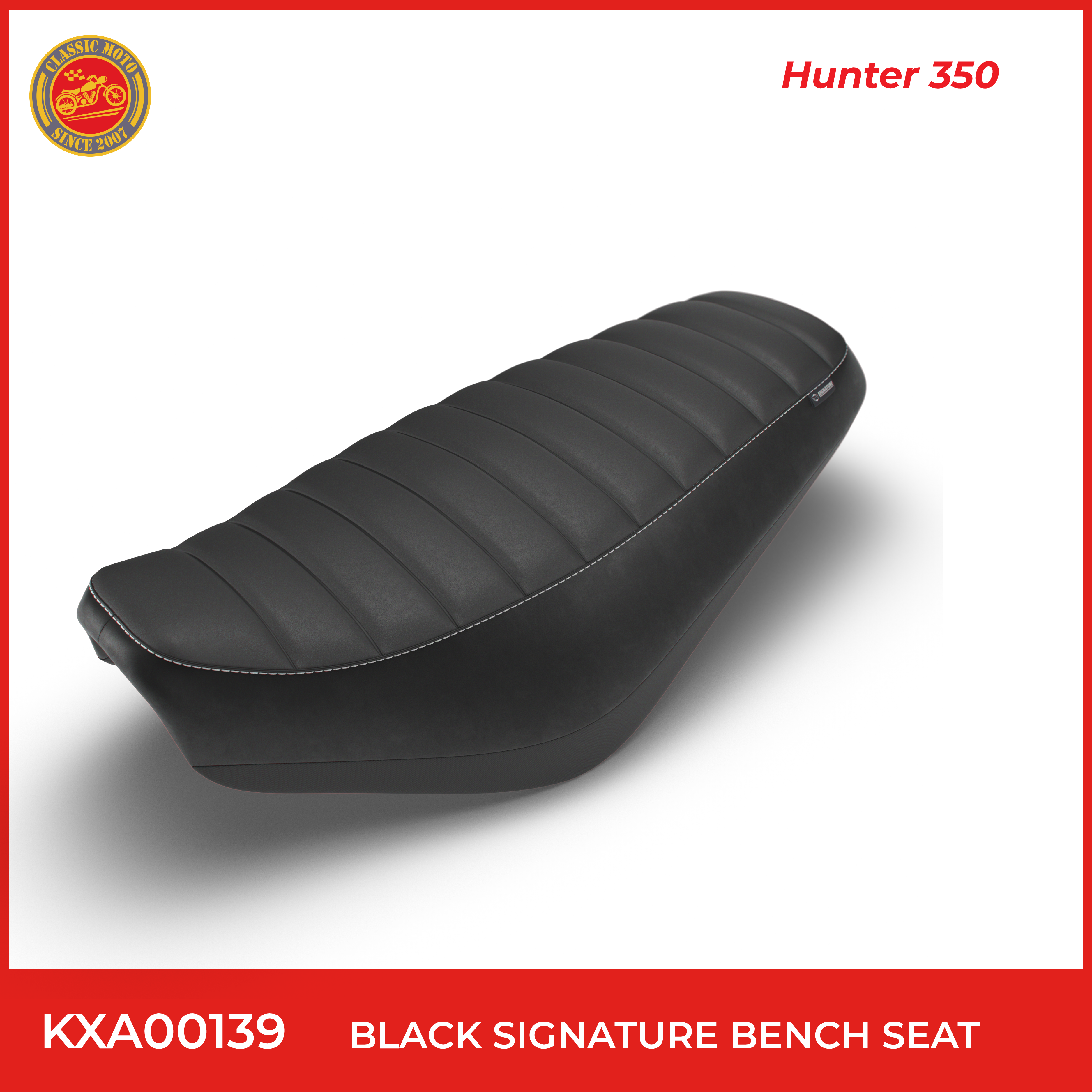 Black signature bench seat